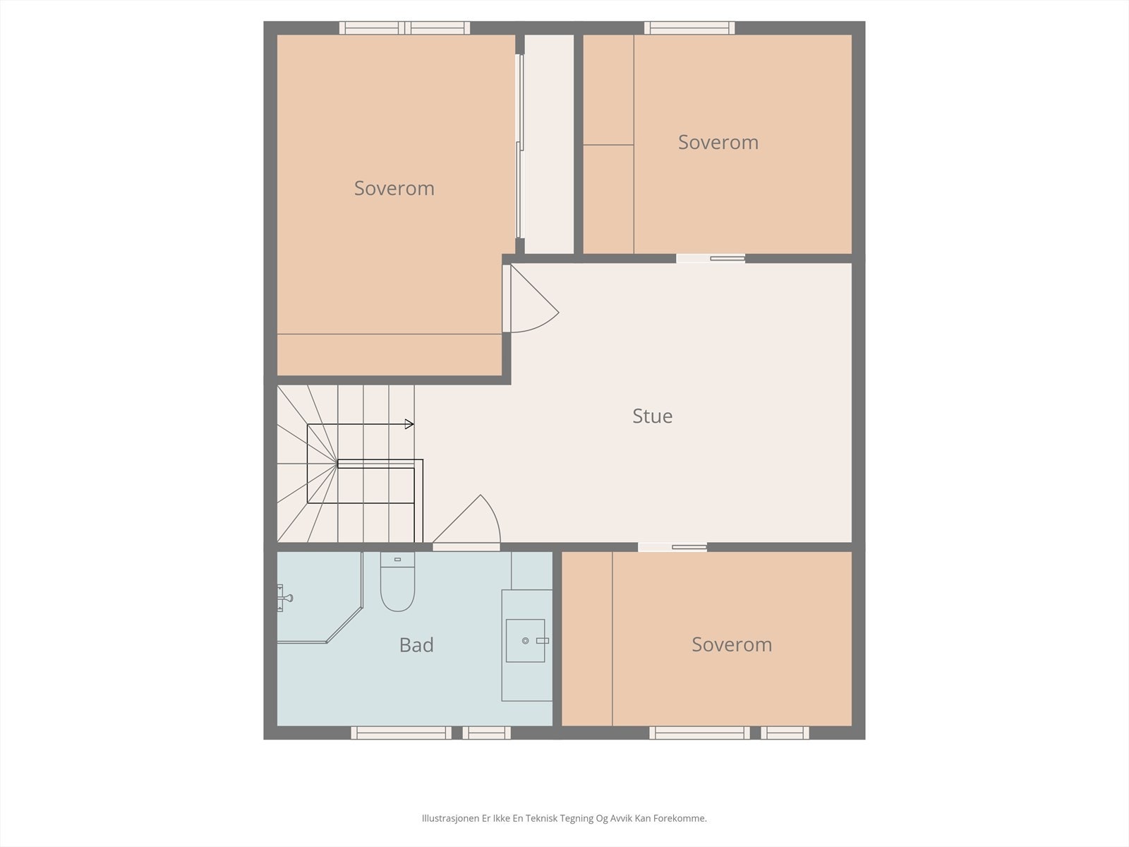 Plantegning 2. etasje. Galleribilde