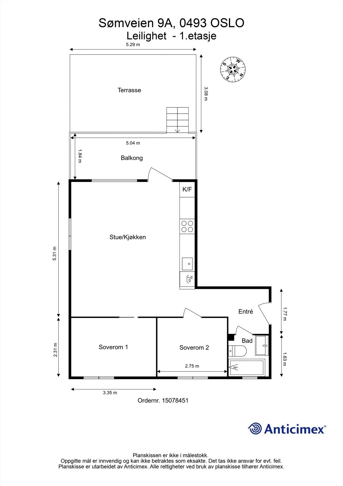 Plantegning Galleribilde