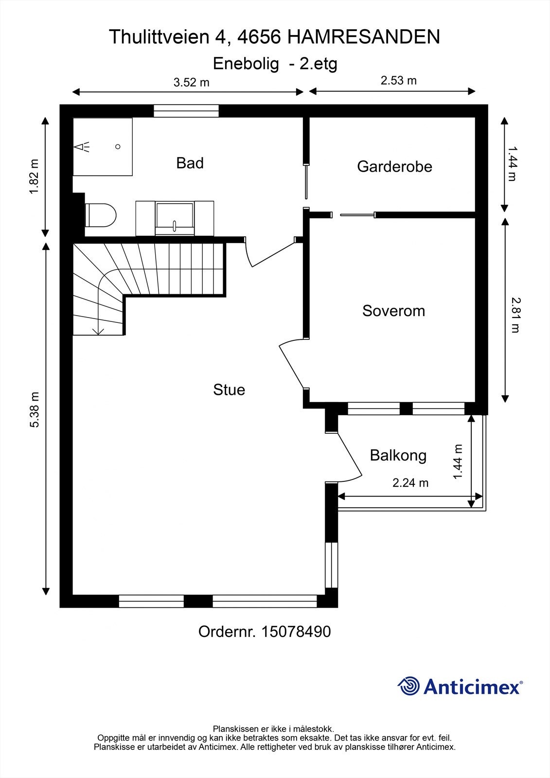 Plantegning - 2.etg Galleribilde