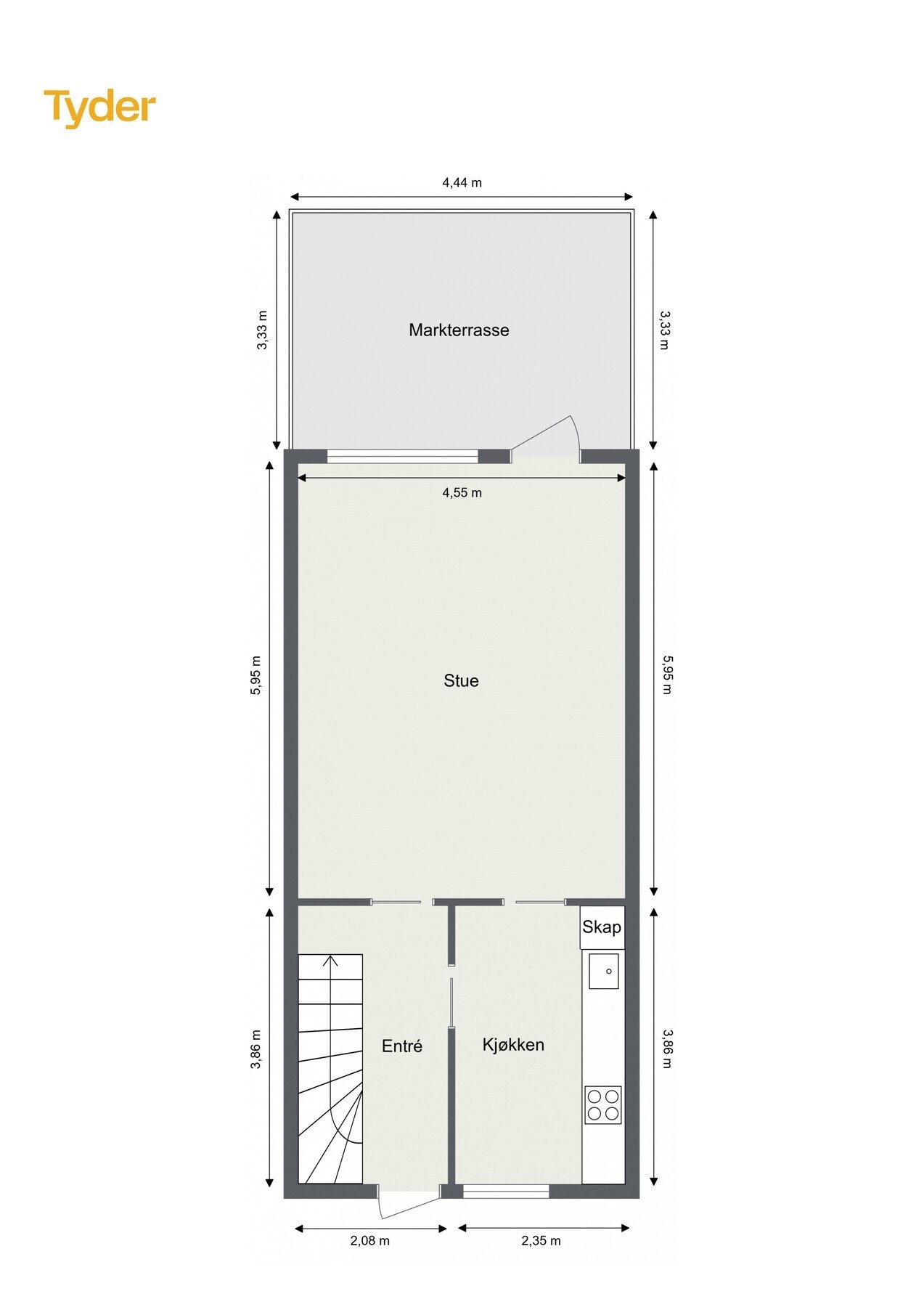Plantegning - 1. etasje. Galleribilde