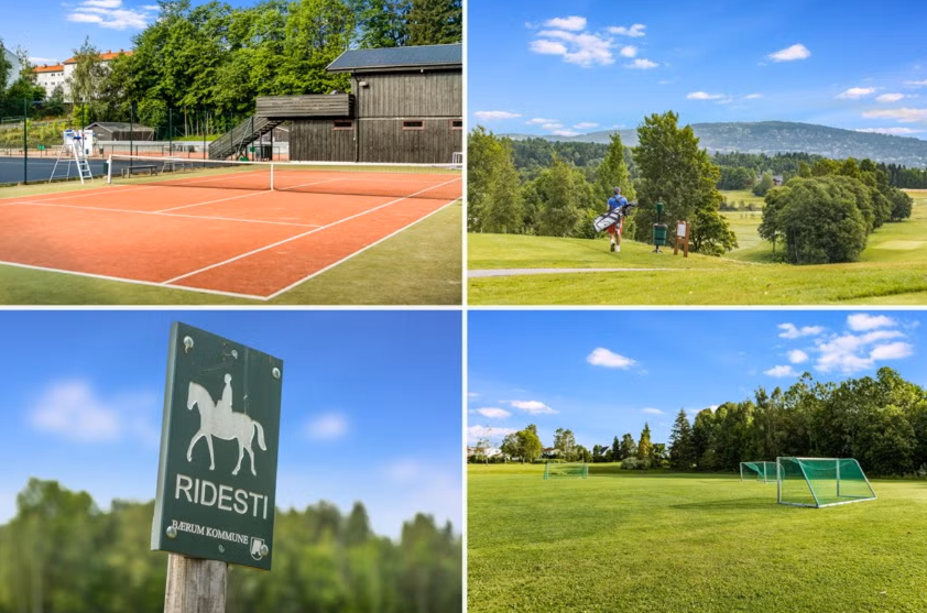 For den aktive ligger Bærumsmarka rett i nærheten og inviterer til naturopplevelser året rundt. Galleribilde