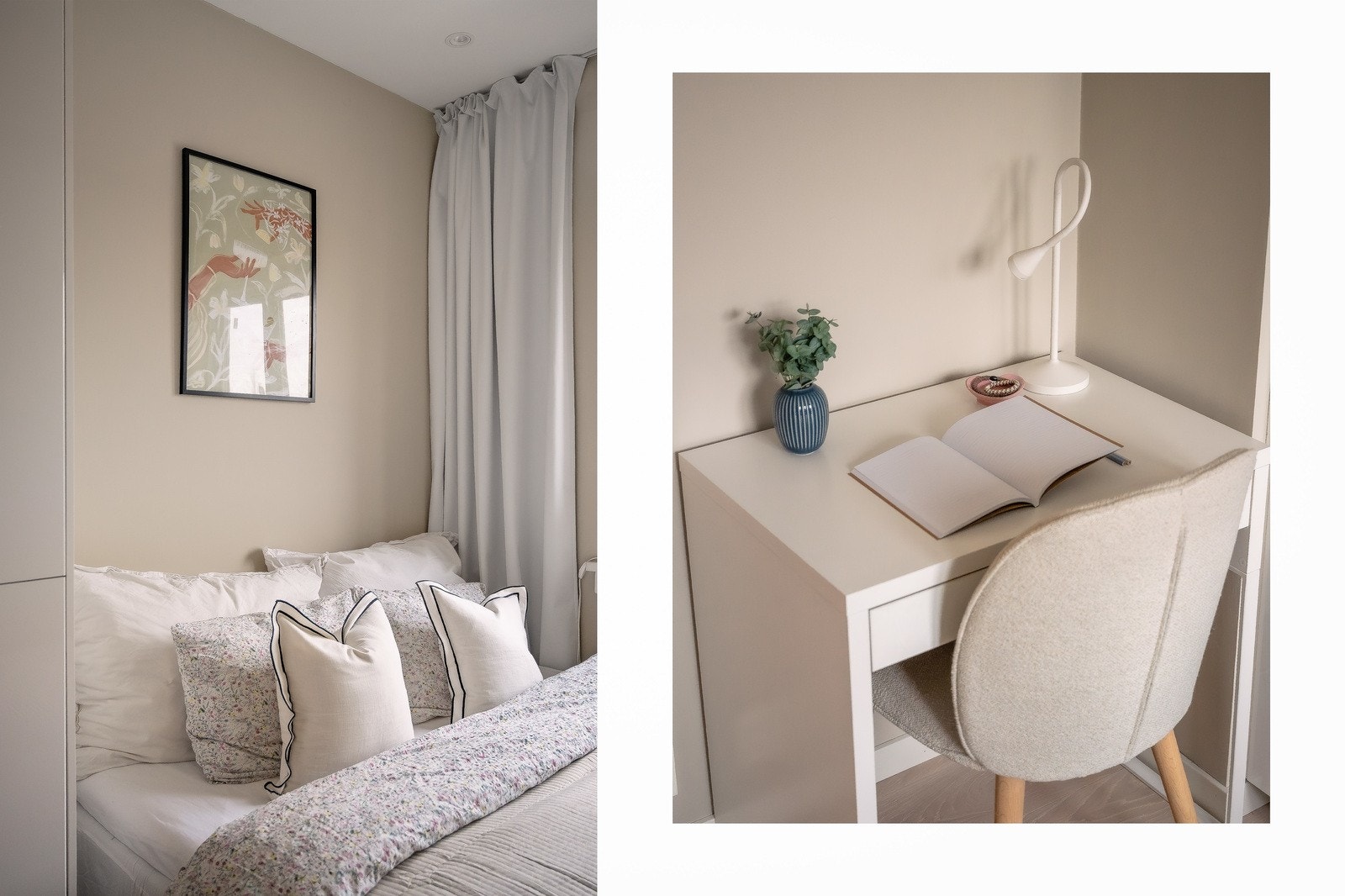 En smart utnyttelse av plassen gir rom for både hvile og arbeid. Galleribilde