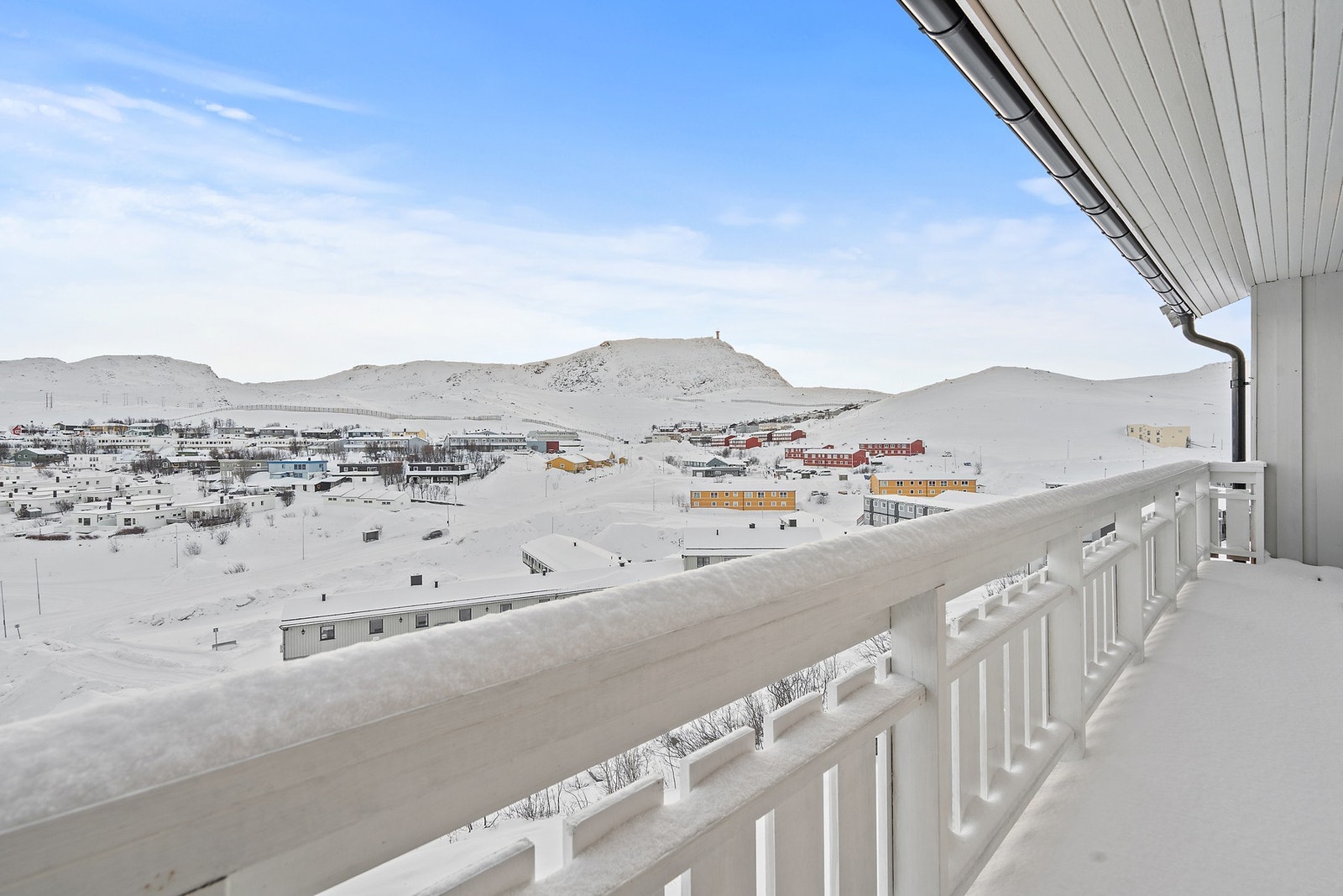 Flott utsikt fra overbygget balkong Galleribilde