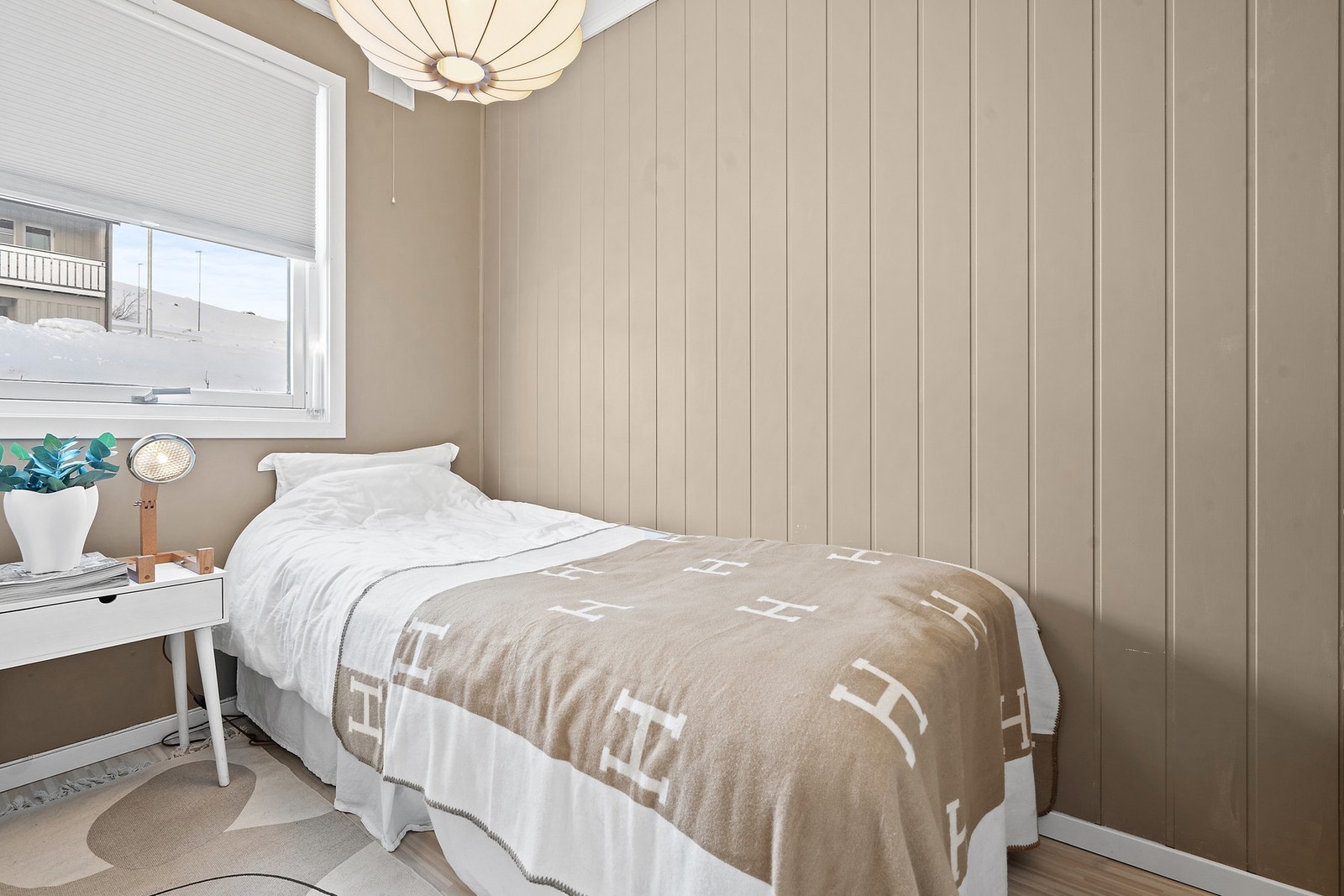 Flott utsikt fra overbygget balkong Galleribilde