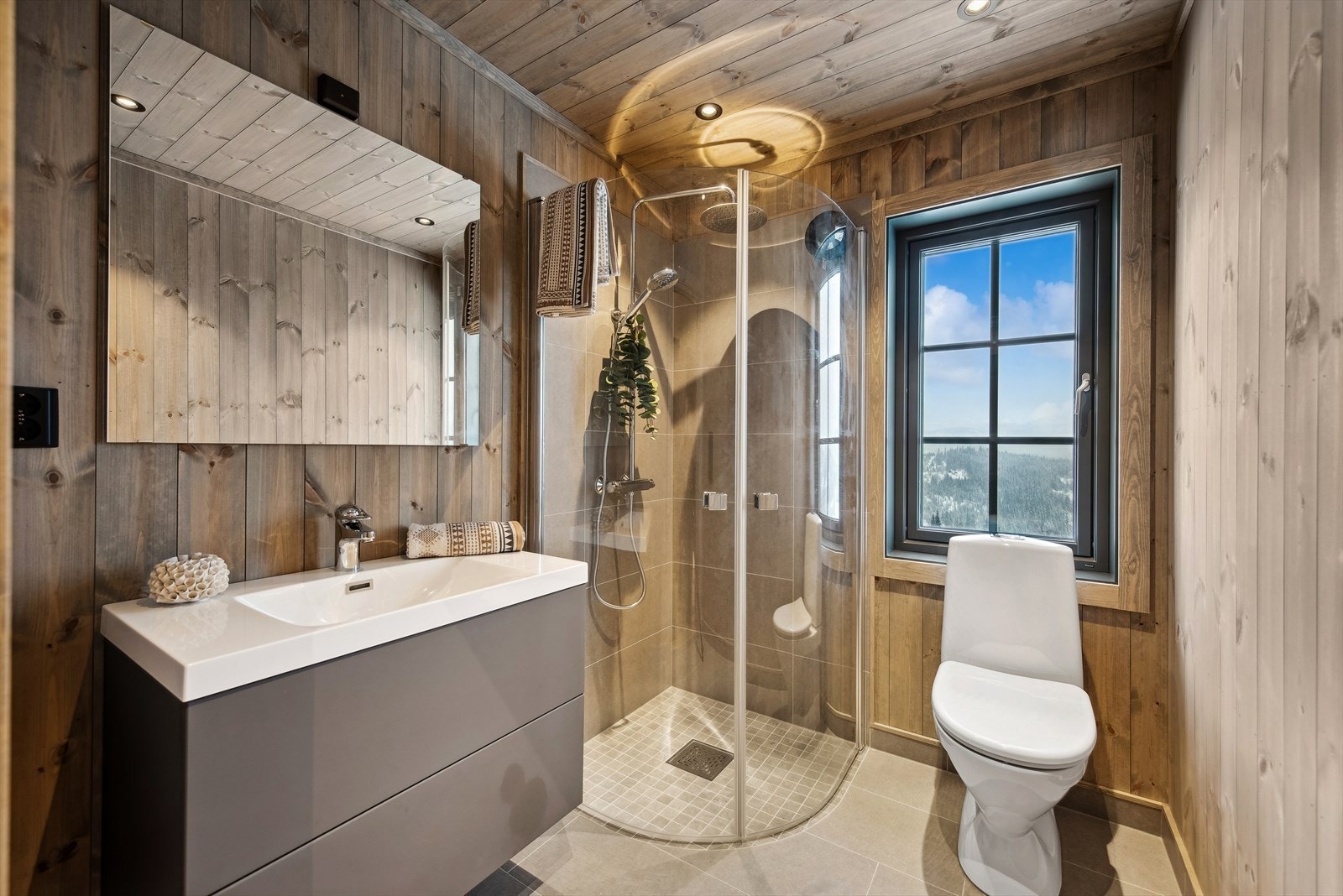 Bad fra tilsvarende hyttemodell Galleribilde