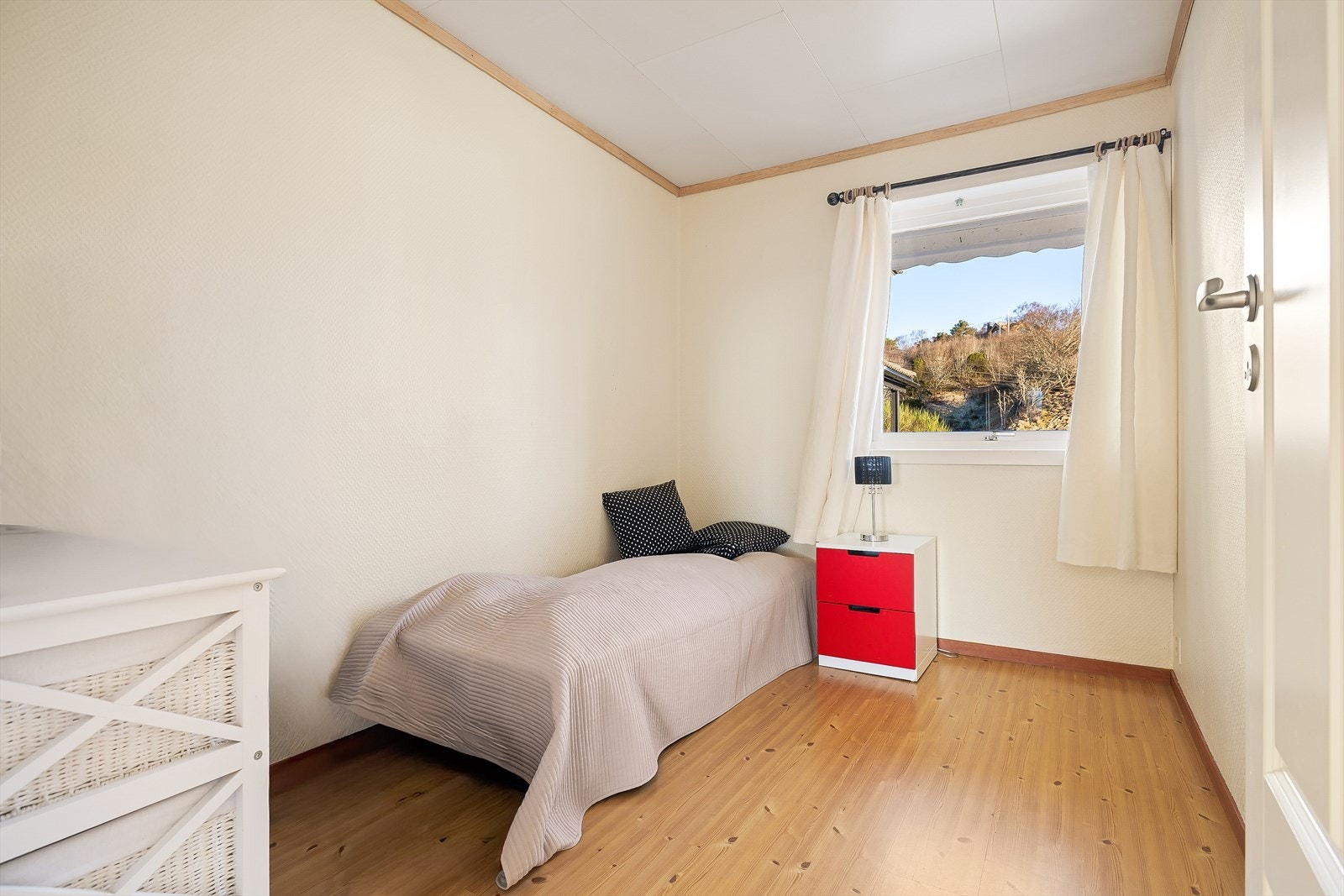 Det andre soverommet måler 6,7kvm. Galleribilde