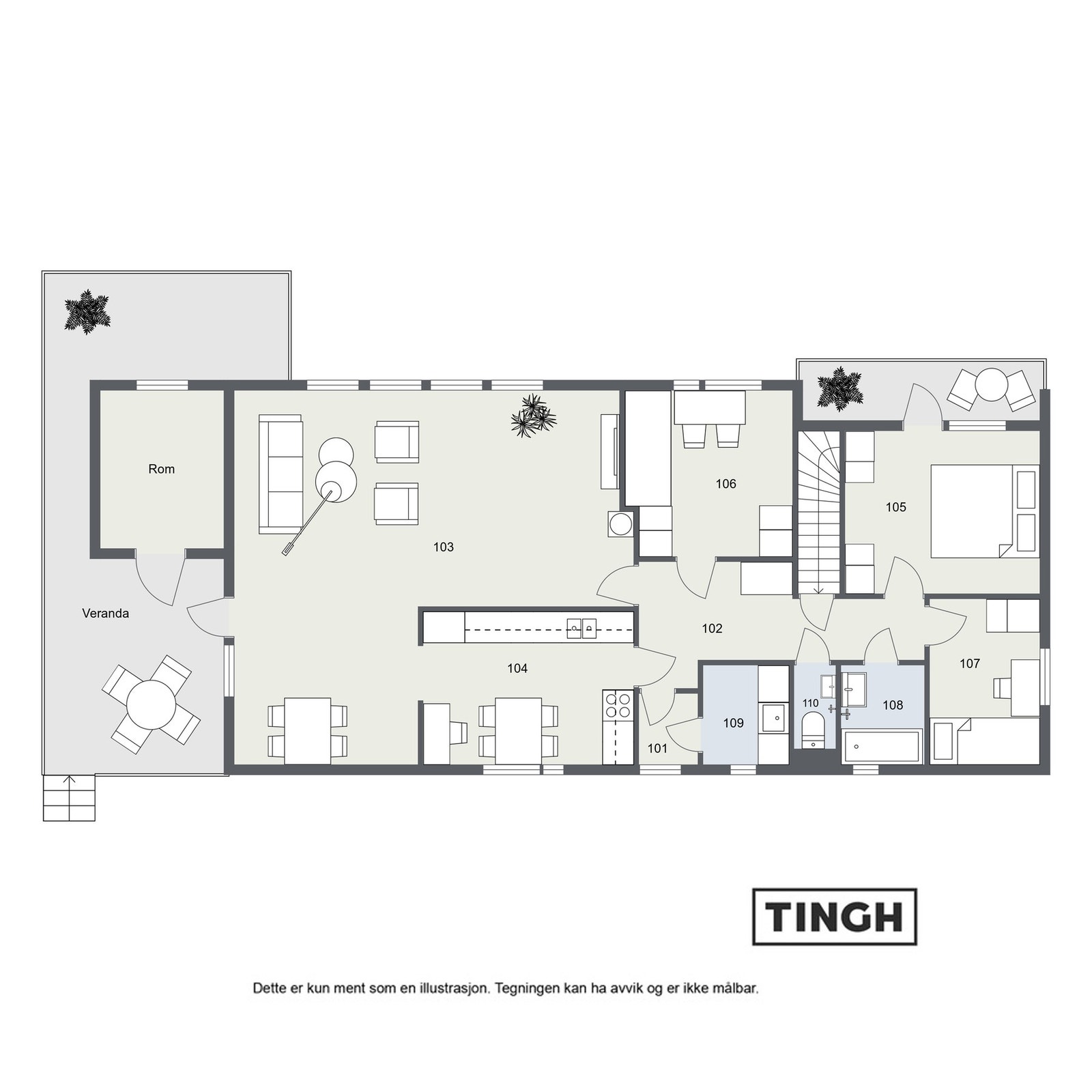 Plantegning hovedetasje Galleribilde