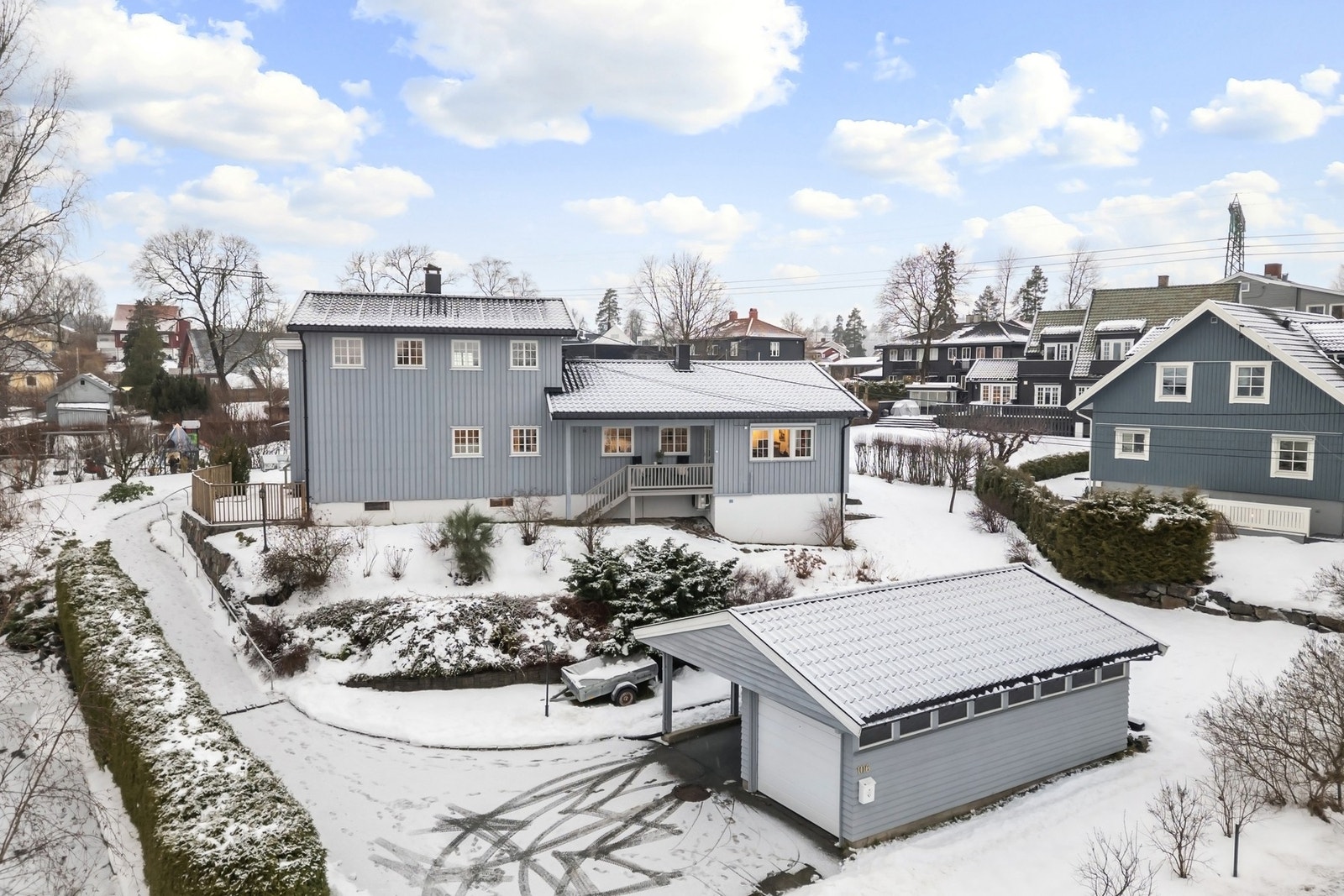 En fin og spennende tomt med flere nivåer. Galleribilde