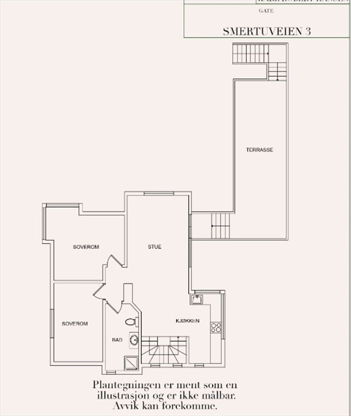 Veiledende skisser over første etasje Galleribilde