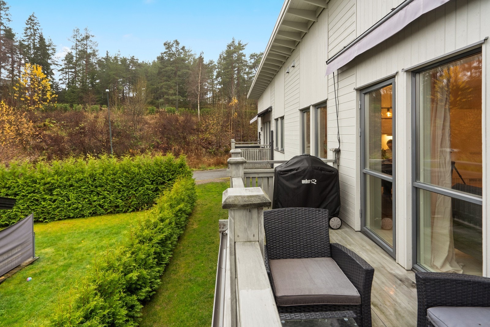 Balkong med plass til sittegruppe. Galleribilde