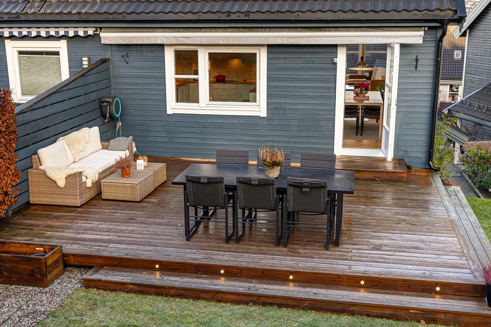 - Markterrassen (ny 2023) er vestvendt og har ettermiddags- og kveldssol - Galleribilde