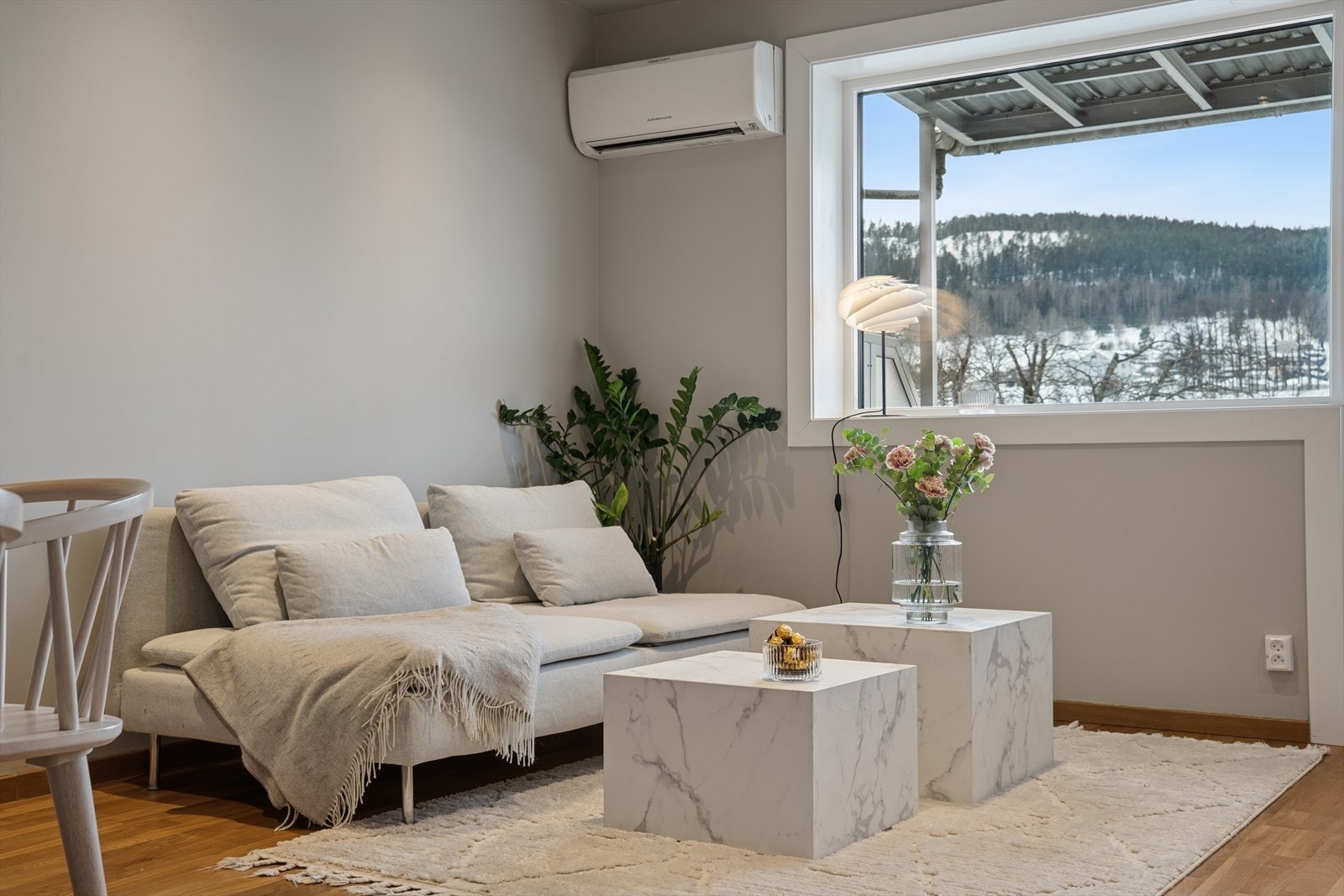 Varmepumpen sørger for godt innenklima. Galleribilde