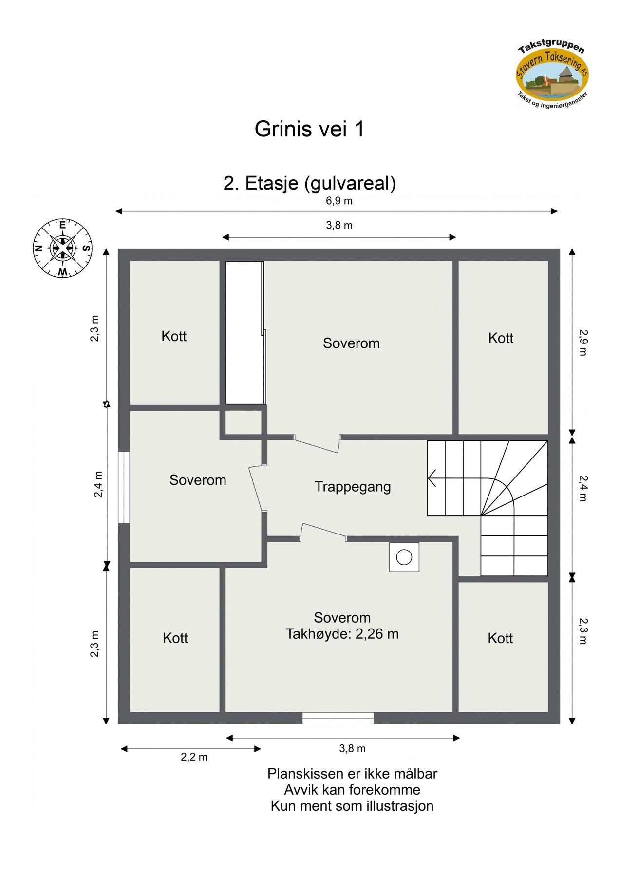 Plantegning 2. etasje Galleribilde