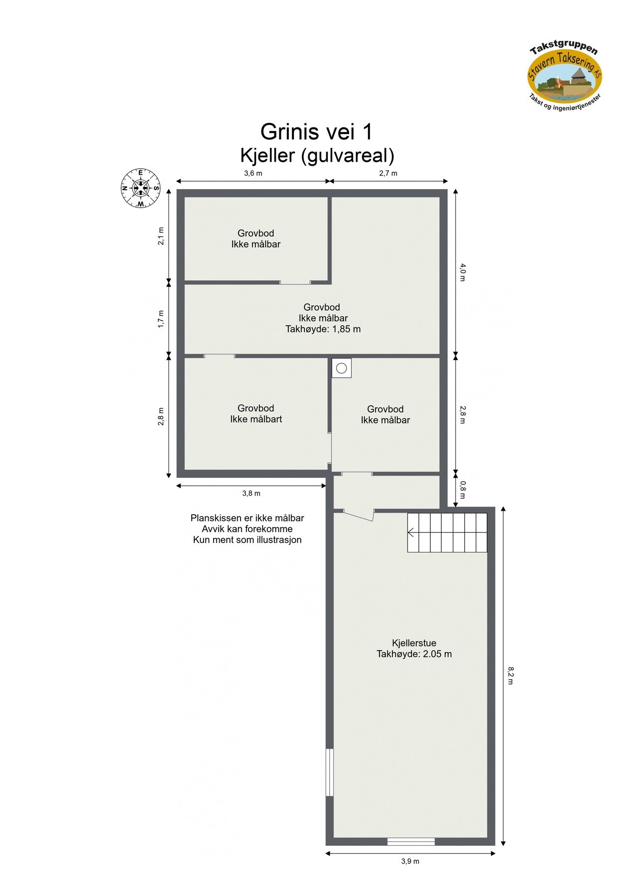 Plantegning kjeller Galleribilde