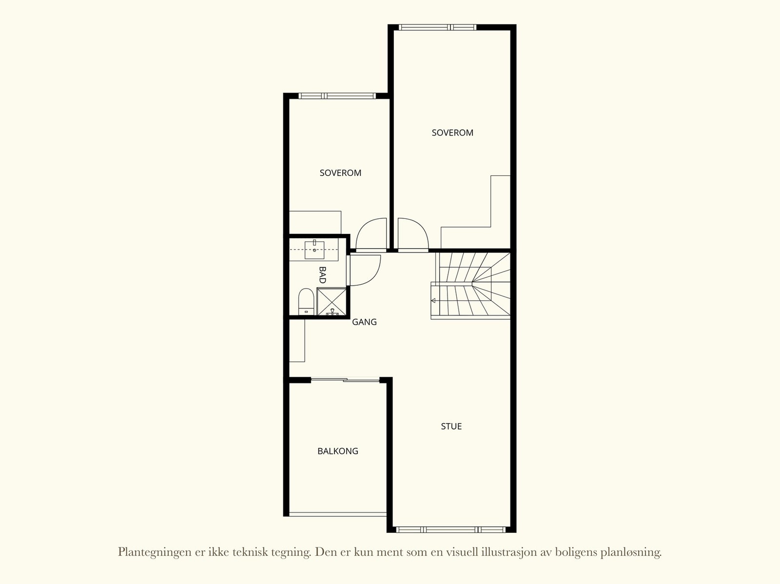 Plantegning 2.plan. Galleribilde