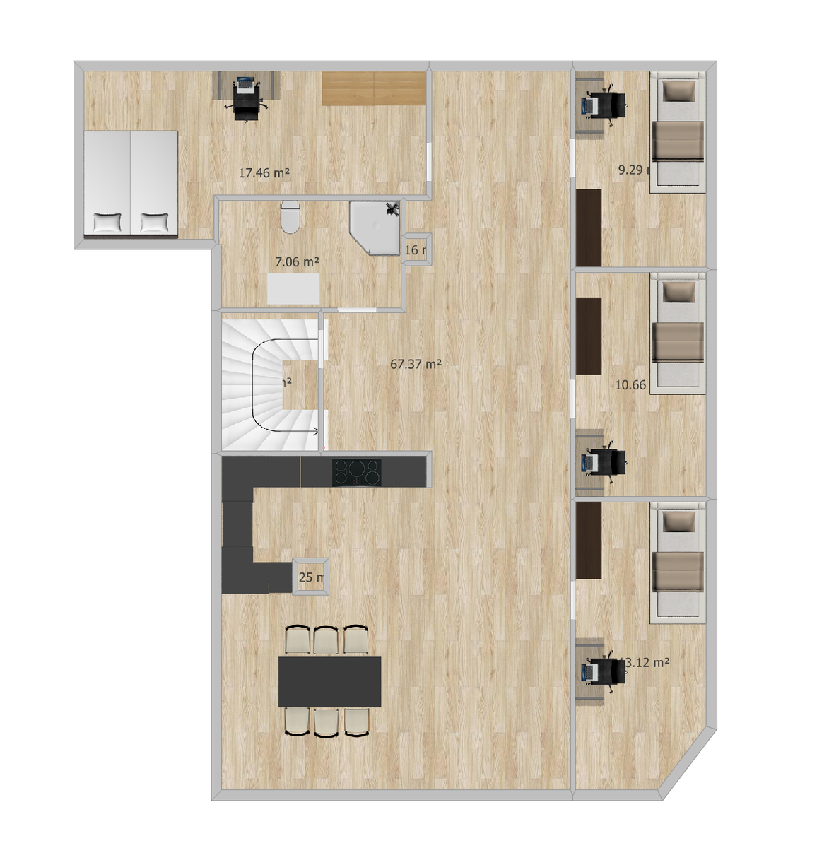 Plantegning Galleribilde