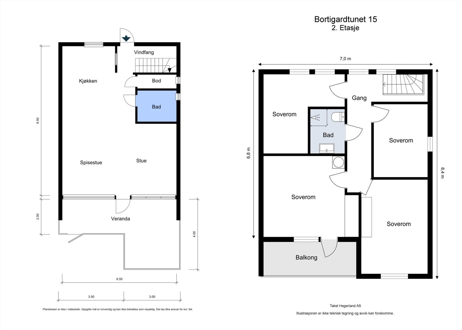 Plantegning 1. og 2.etg Galleribilde