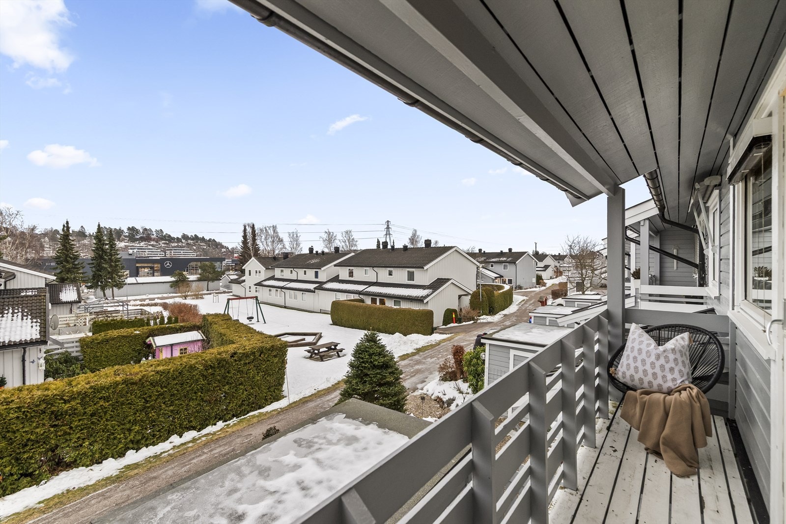 Utgang til balkong fra det ene soverommet Galleribilde