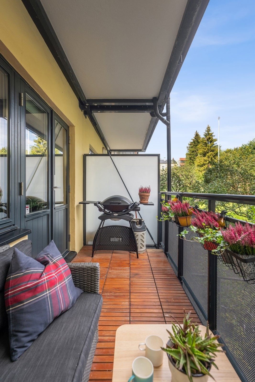 Her er det god plass til både sittegruppe og grill, perfekt til varme sommerdager! Galleribilde