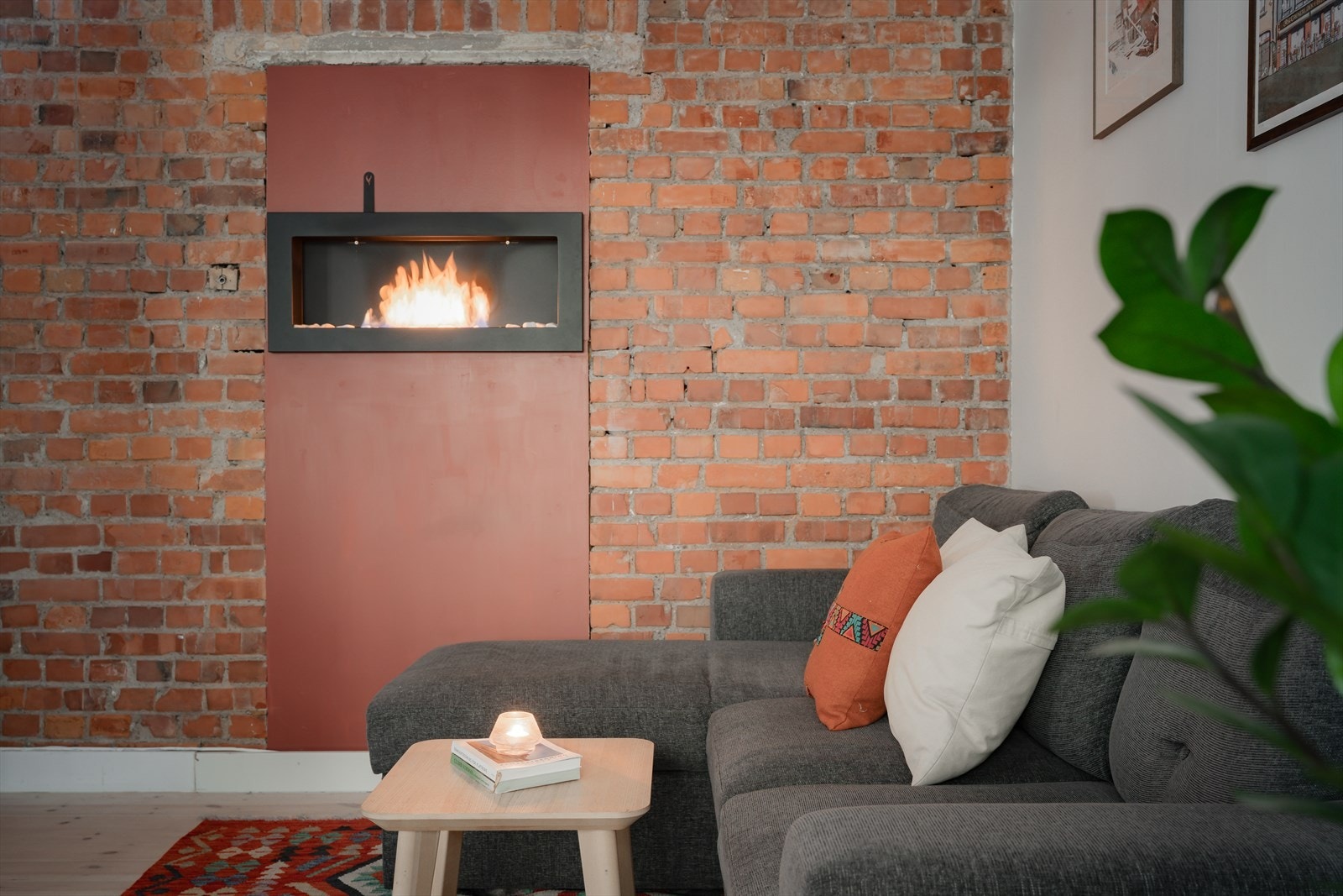 Leiligheten byr på en varm og lun atmosfære. Galleribilde