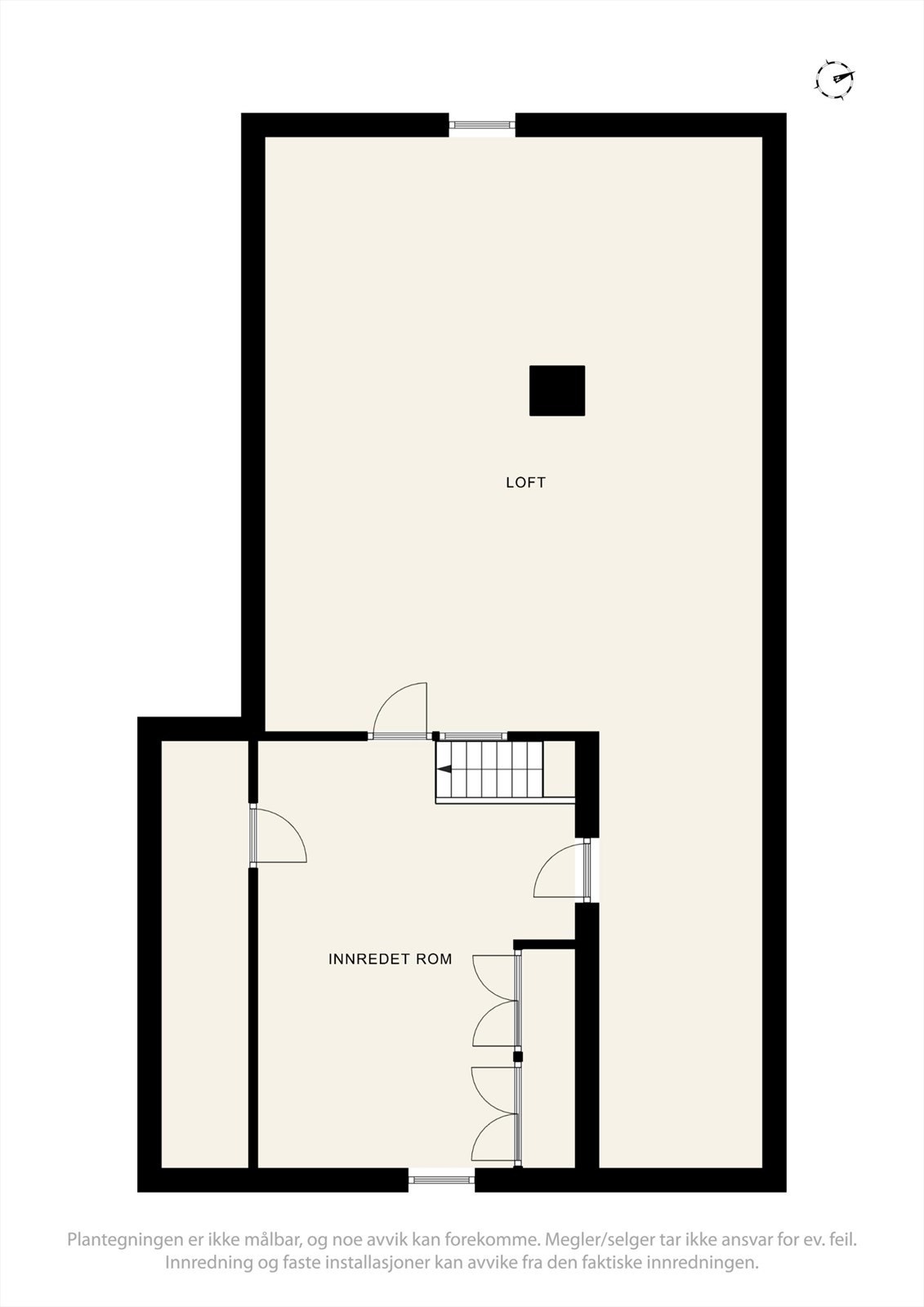 Plantegning loft. Galleribilde