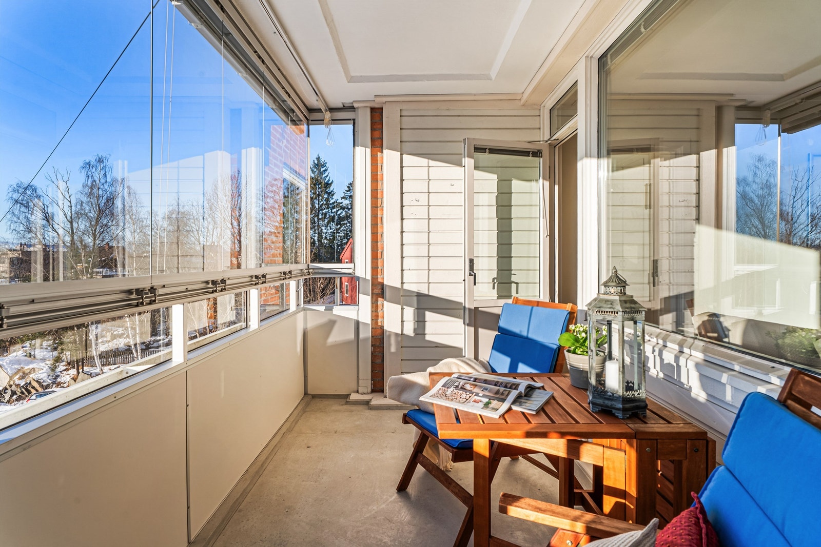 Solrik sydvestvendte balkong på ca. 9m². Galleribilde