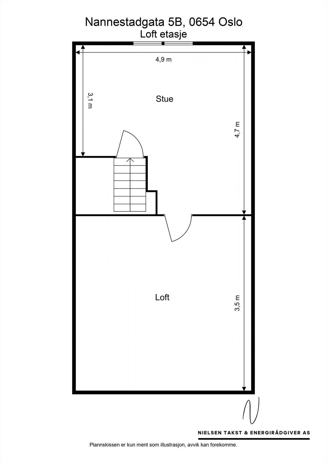 Plantegning - tredje etasje. Galleribilde