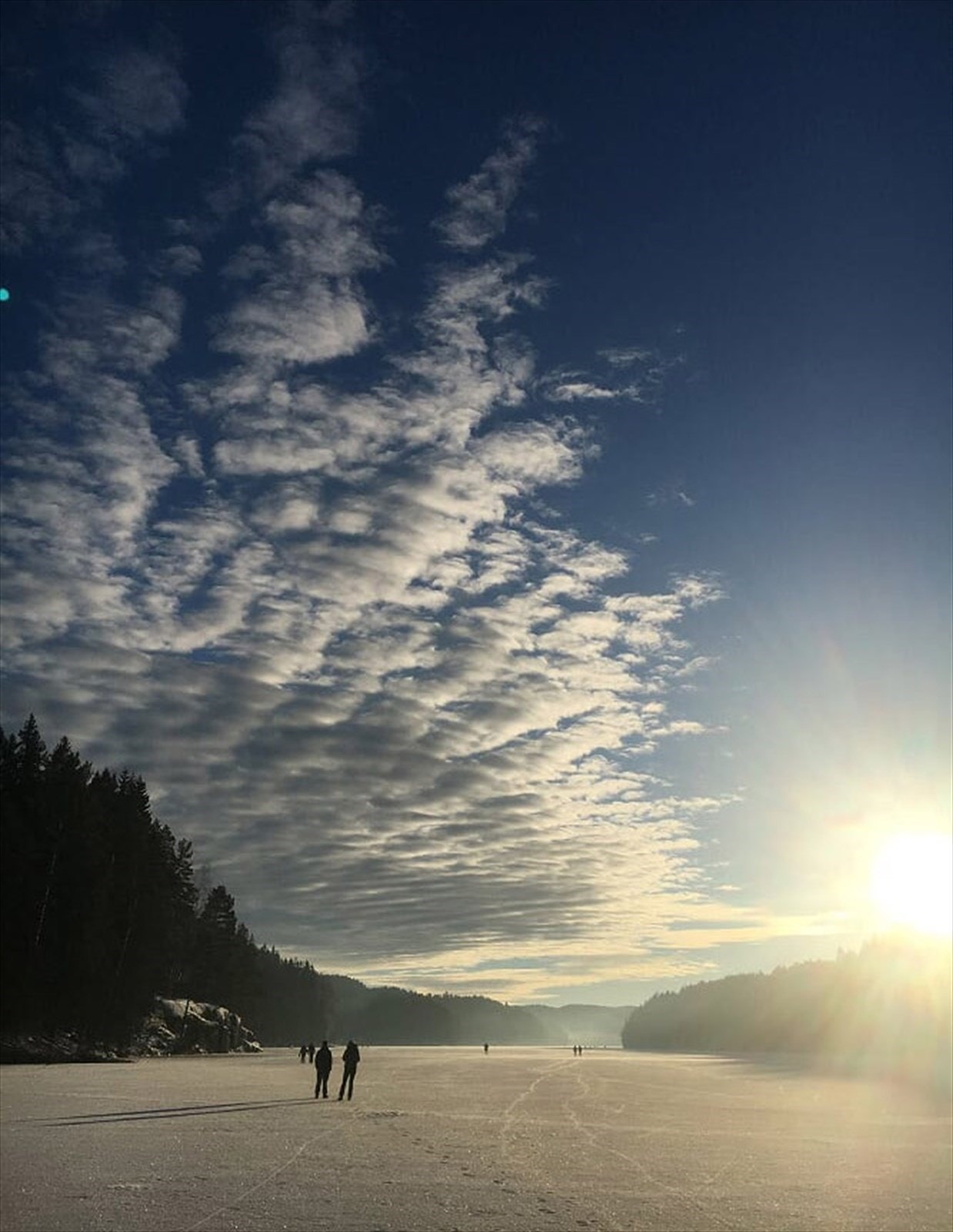 På vinterstid kan du gå på skøyter på Nøklevann - på trygge isdager vel og merke! Galleribilde