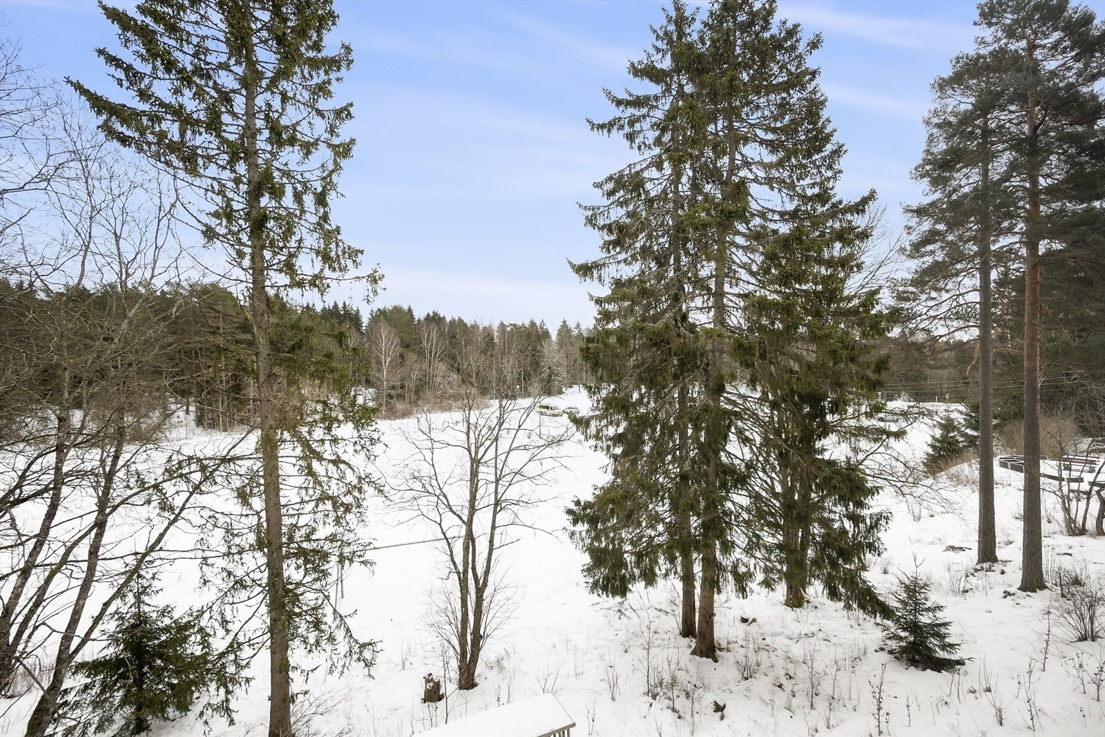 Sjekk ut dette herlige utsynet fra begge soverom!
Her ligger vinduene ut mot marka og du våkner ofte til fuglekvitter Galleribilde