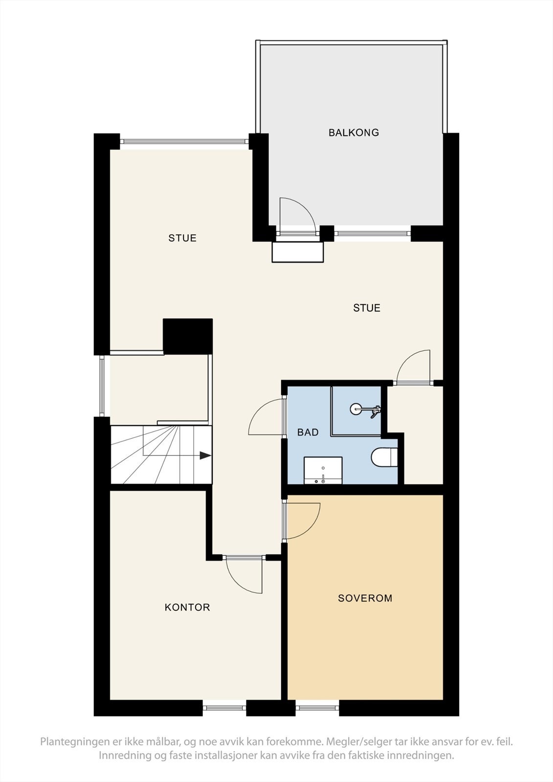 Plantegning loft. Galleribilde