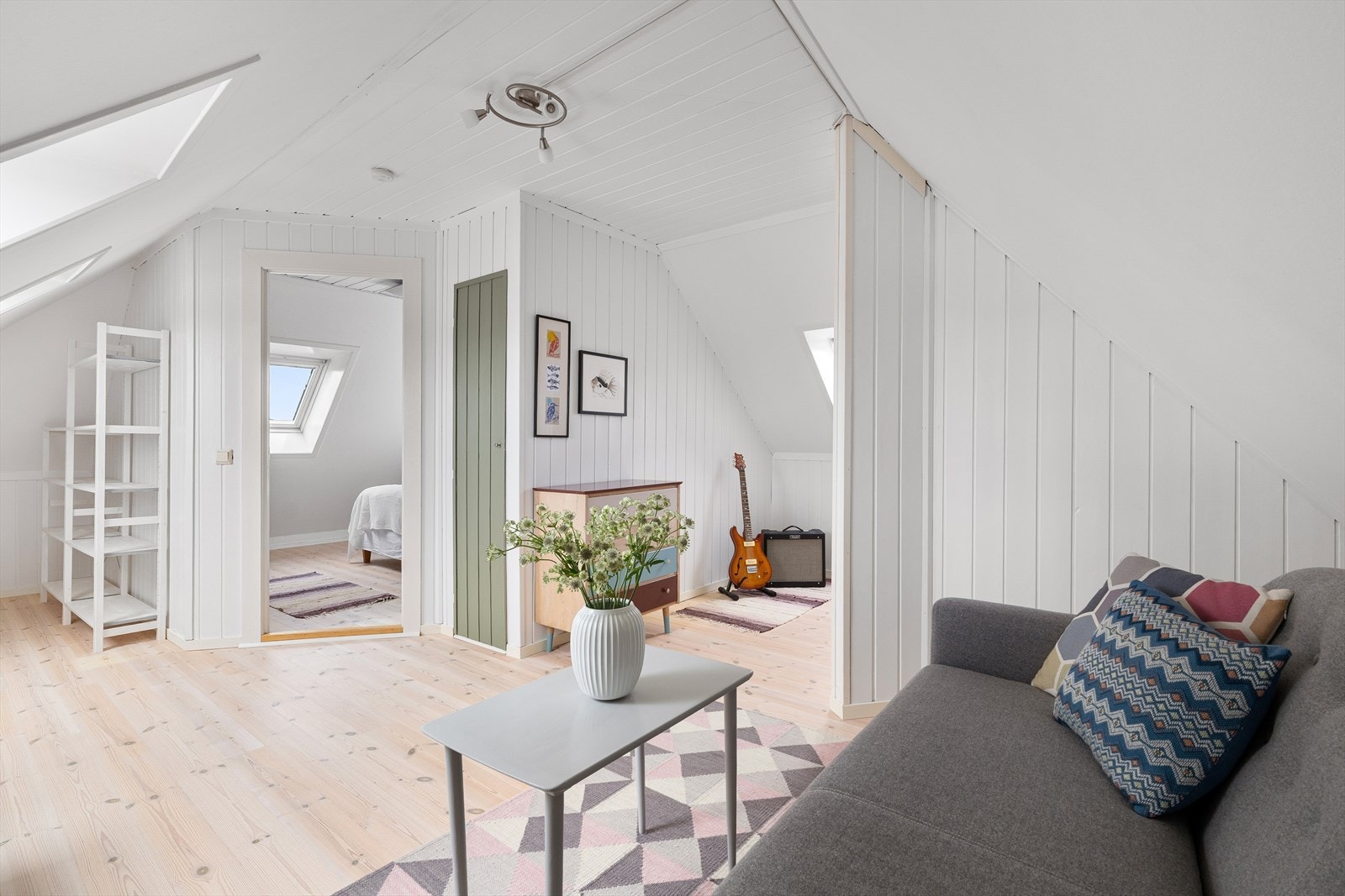 Attraktiv loftsetasje. Galleribilde