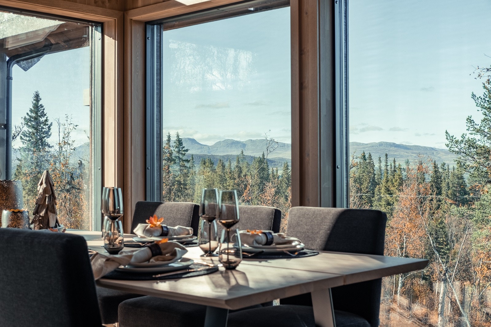 En nyoppført hytte med flott beliggenhet på Liatoppen i Ål Galleribilde