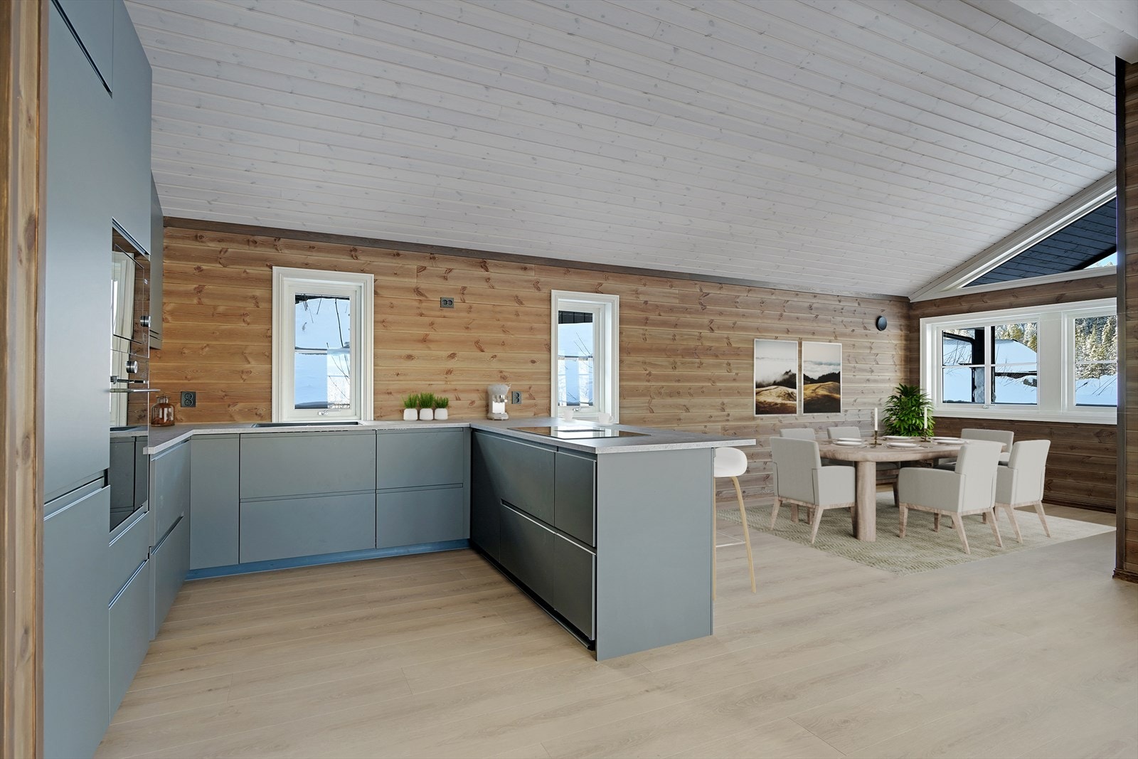 Digitalt møblert bilde Galleribilde