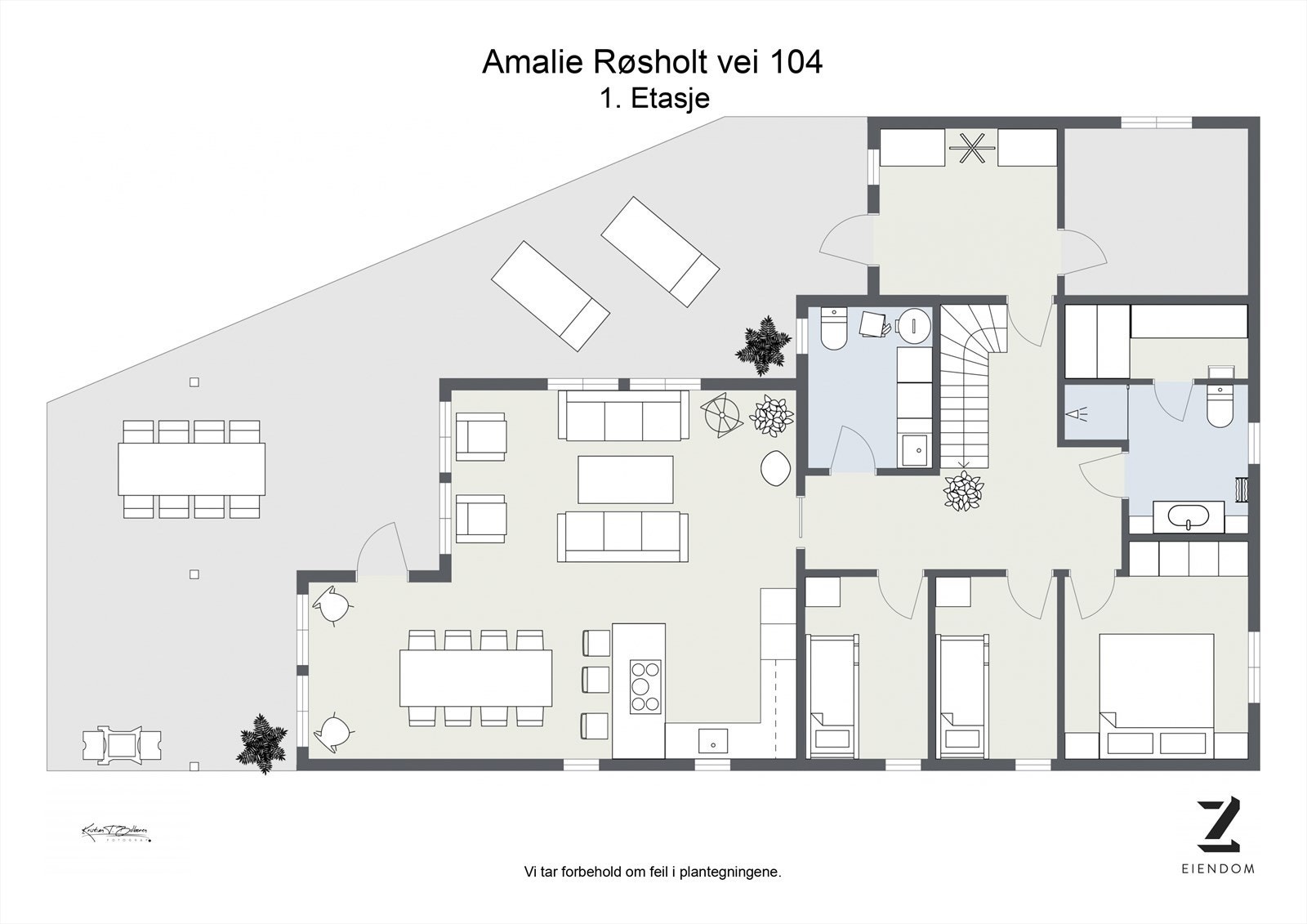 Plantegning hovedplan Galleribilde