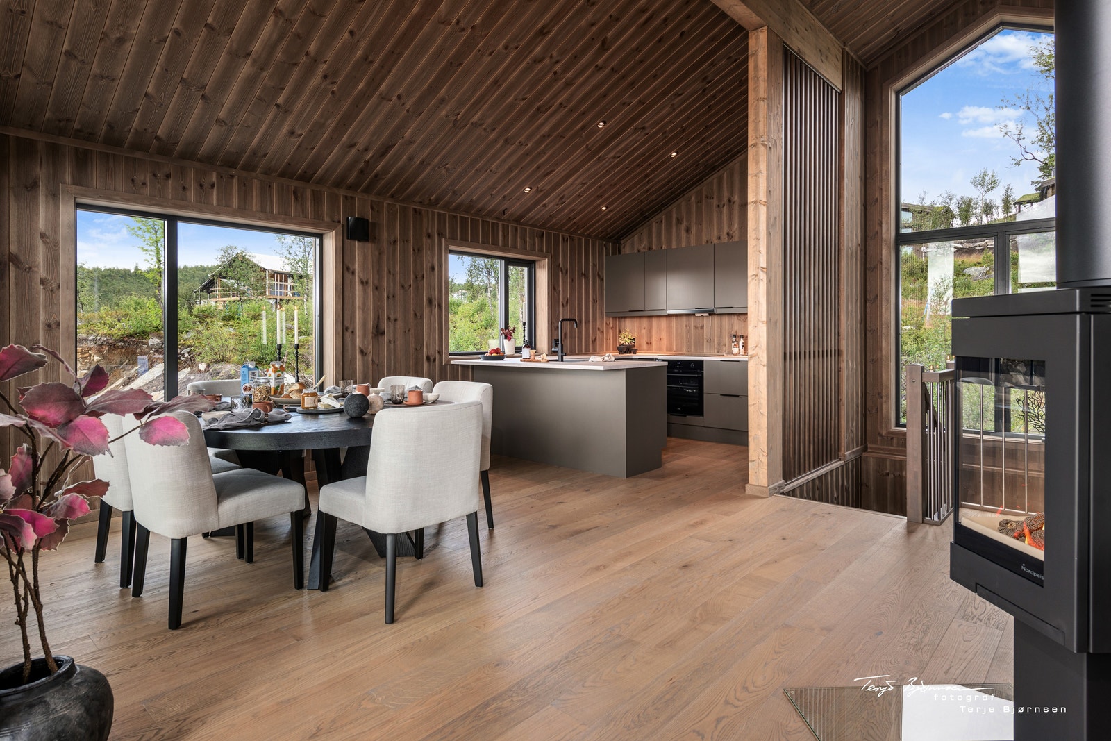 Interiør fra en lignende hytte med tilvalg! Galleribilde