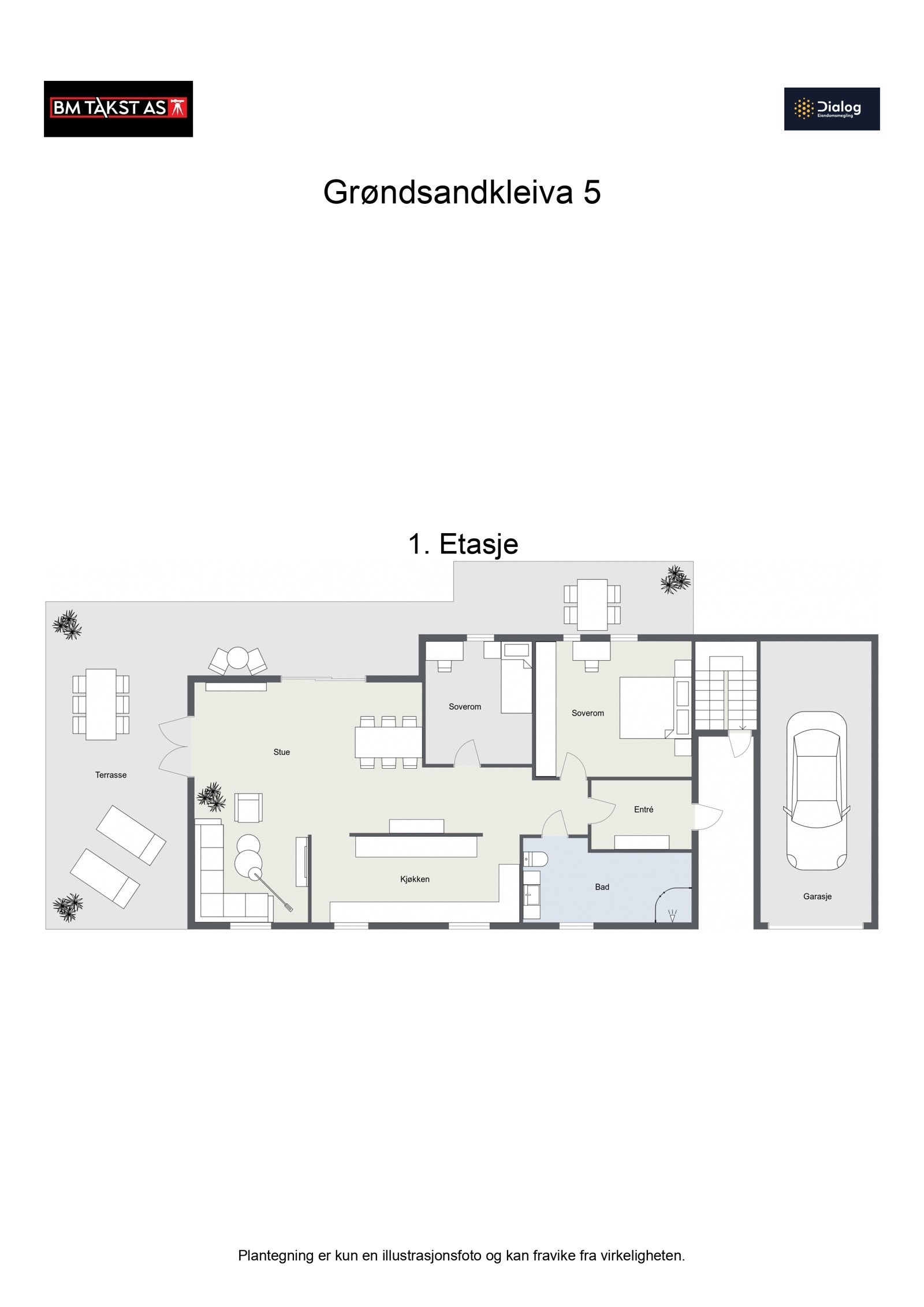 Plantegning 1 etasje Galleribilde