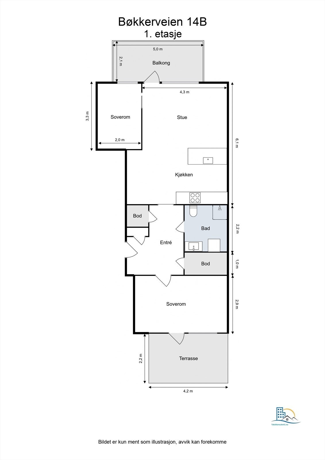 La oss starte med plantegningen over ditt nye hjem! Galleribilde
