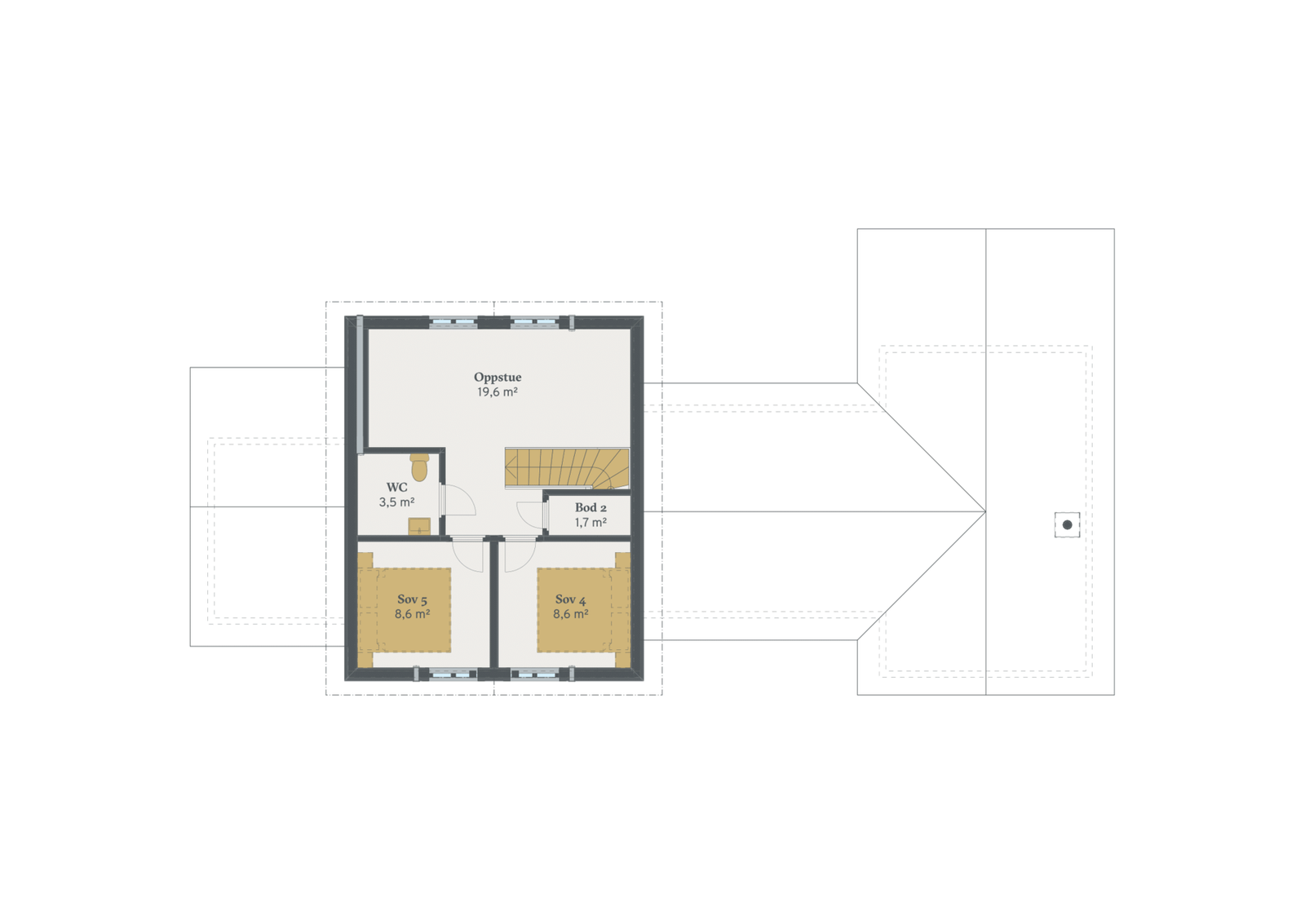Plantegning oppstue Galleribilde