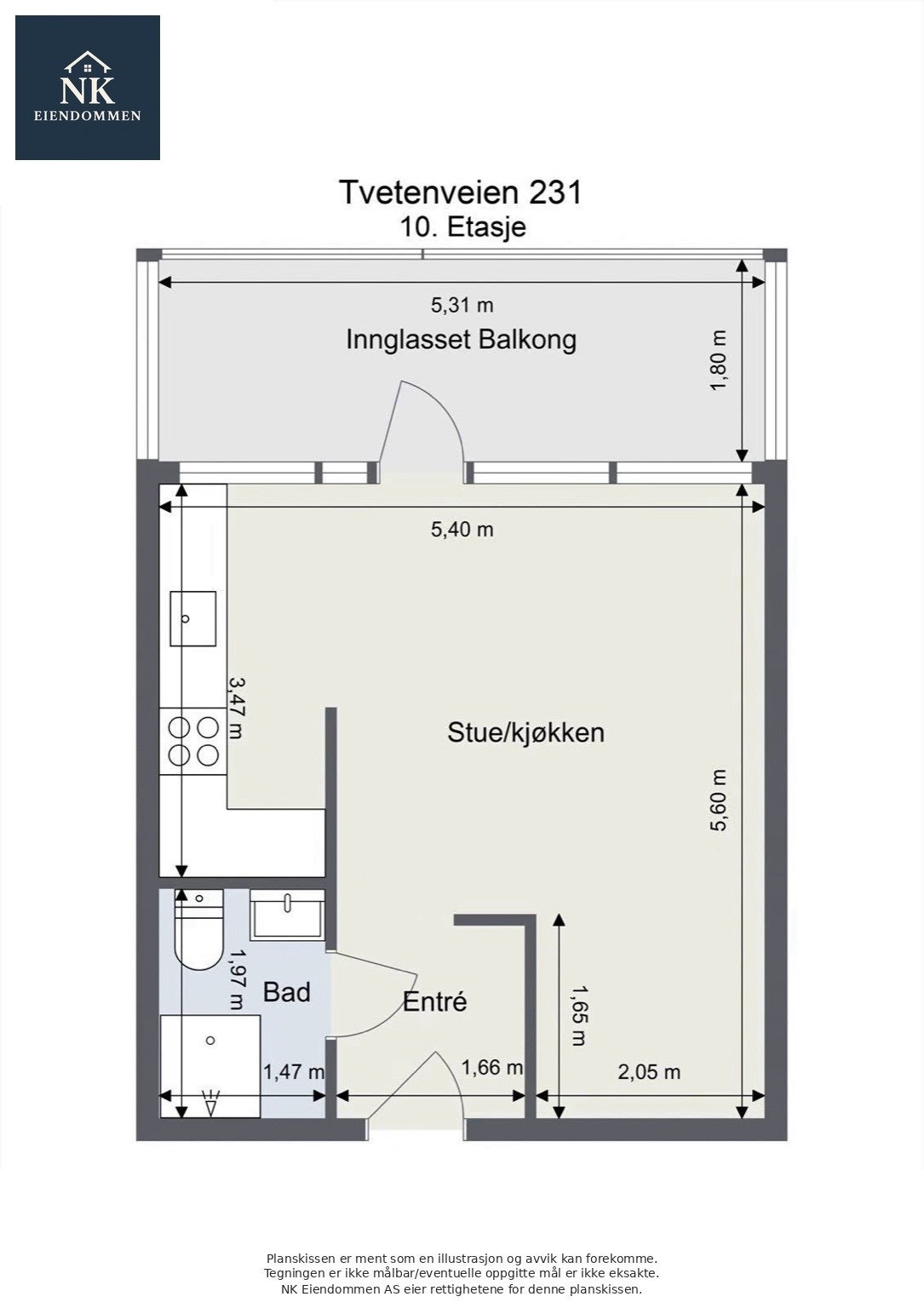 Plantegning Galleribilde