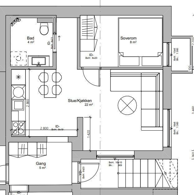 Plantegning Galleribilde