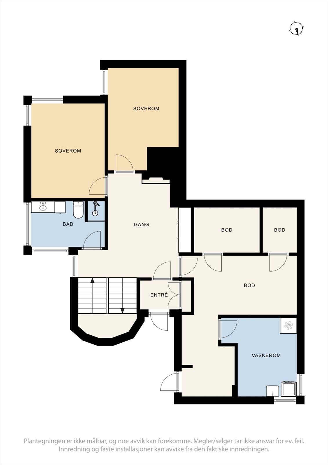 Plantegning underetasje. Galleribilde