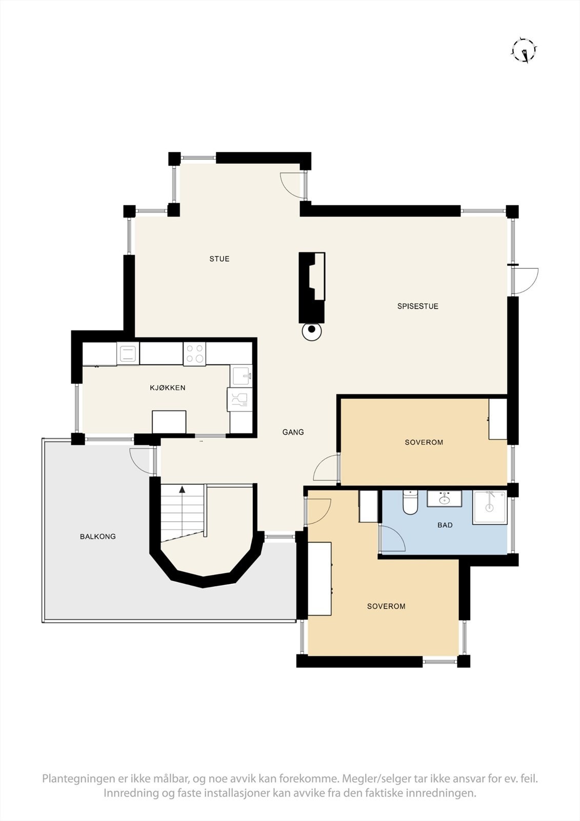 Plantegning 1. etasje. Galleribilde