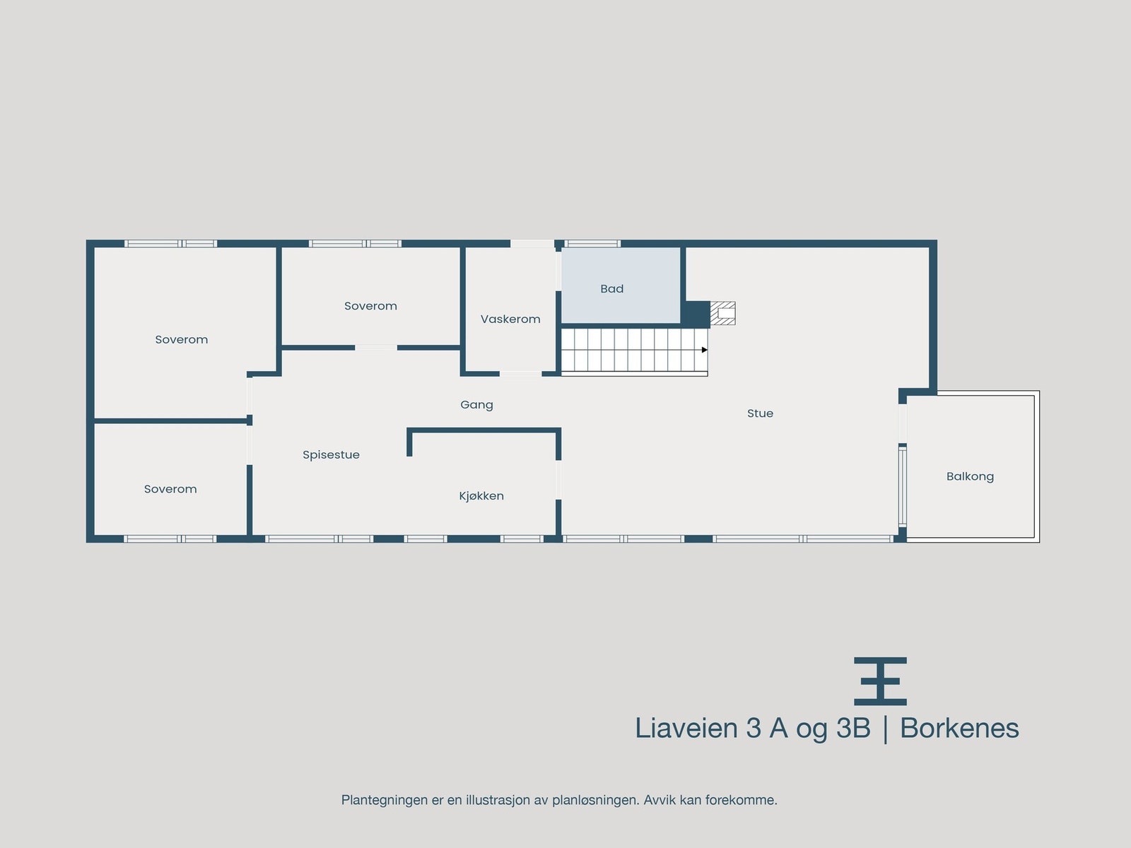 Plantegning hovedetasje Galleribilde