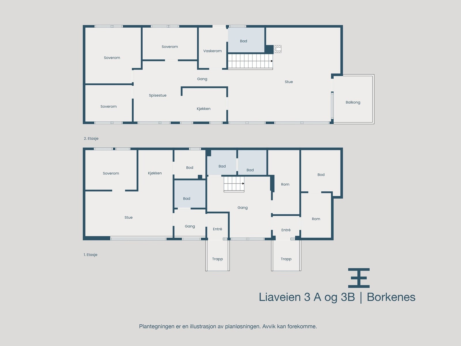 Plantegning samlet Galleribilde