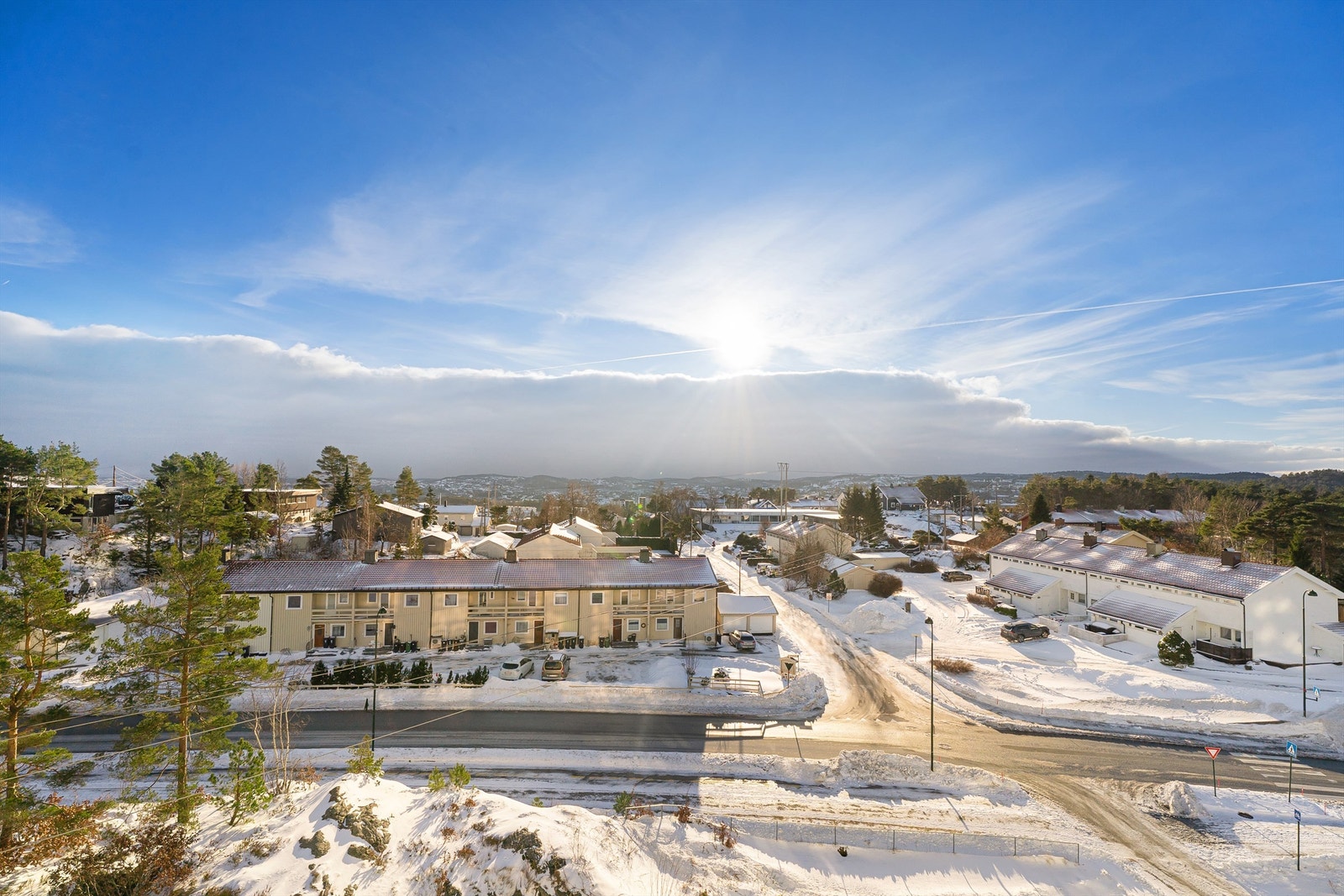 Her får du rikelig med sol og et flott utsyn. Galleribilde
