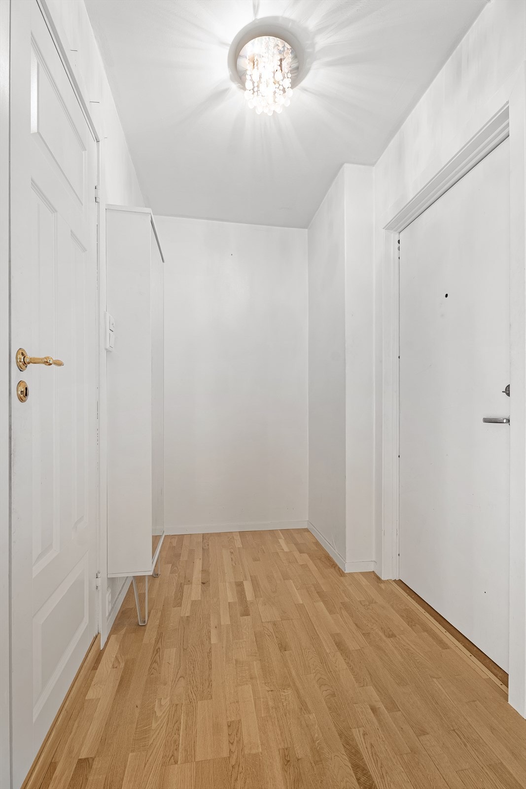 Gang/Entré med plass til garderobeløsning og mulighet for oppbevaring av yttertøy og sko. Galleribilde