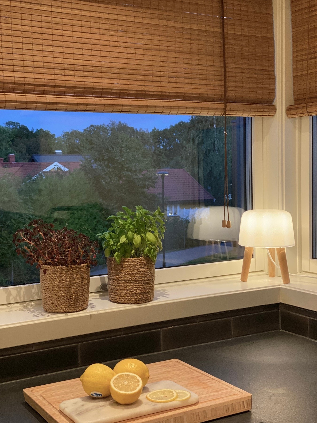 Kjøkkenvinduet mot øst sørger for naturlig lysinnslipp Galleribilde