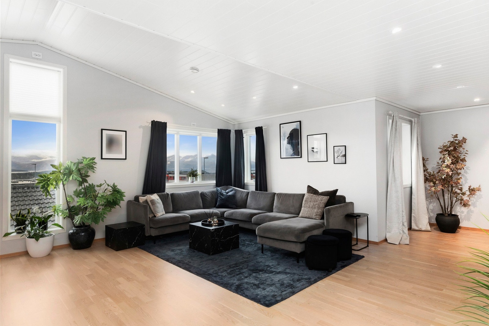 Her er det god plass til stor sittegruppe. Galleribilde