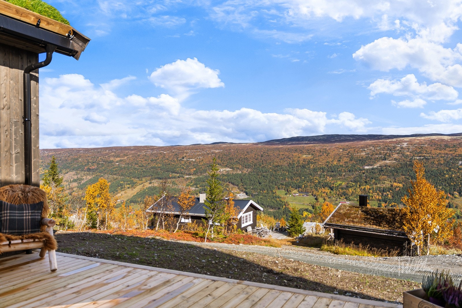 Sjekk utsikten fra uteplassen Galleribilde