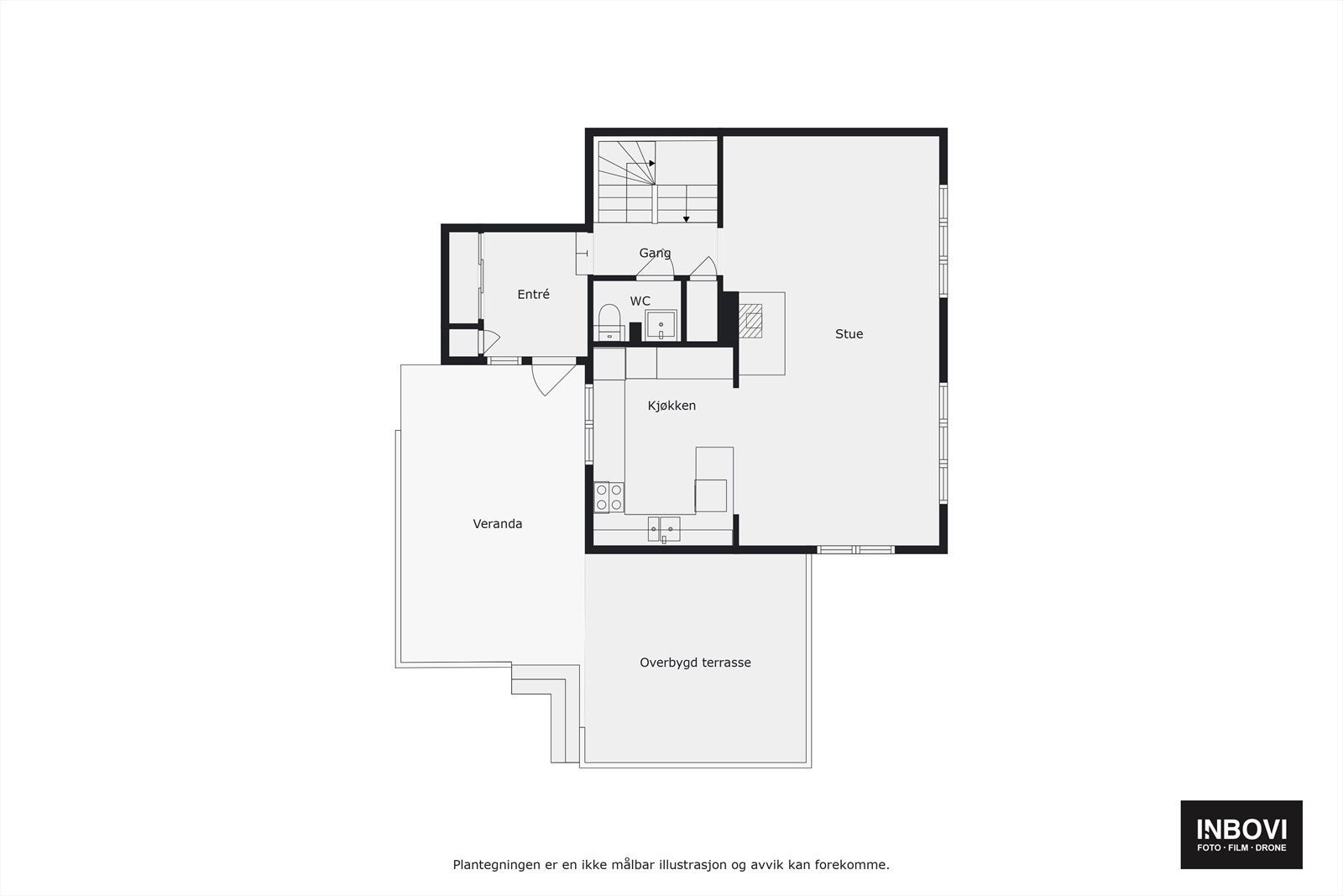 Plantegning 1.etg Galleribilde